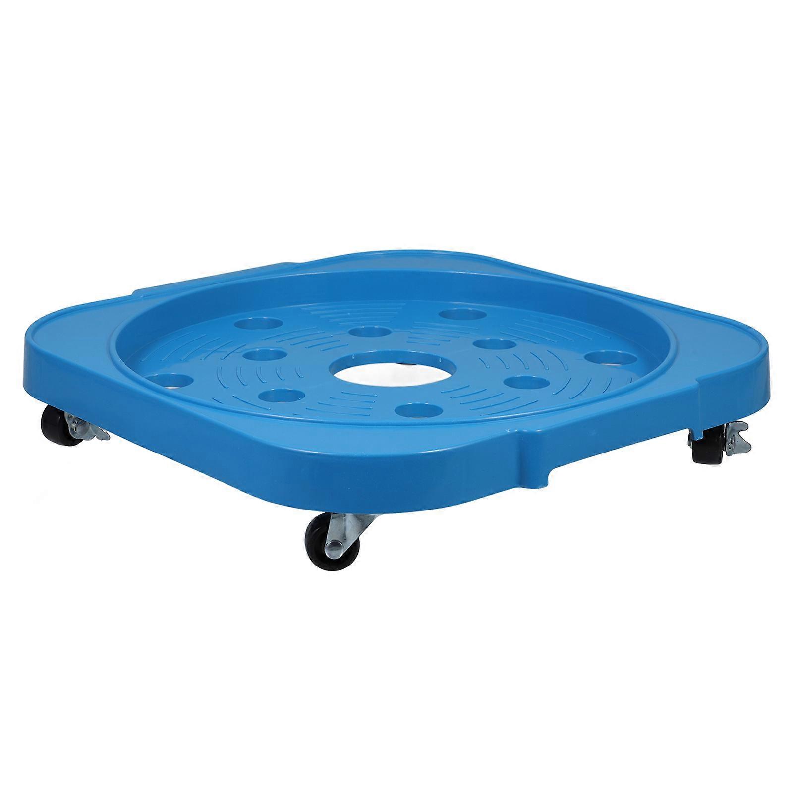 Rotating Gas Cylinder Mobile Stand with Brake Wheels 1 Set Versatile Tank Holder Planter Base Cylinder Holder