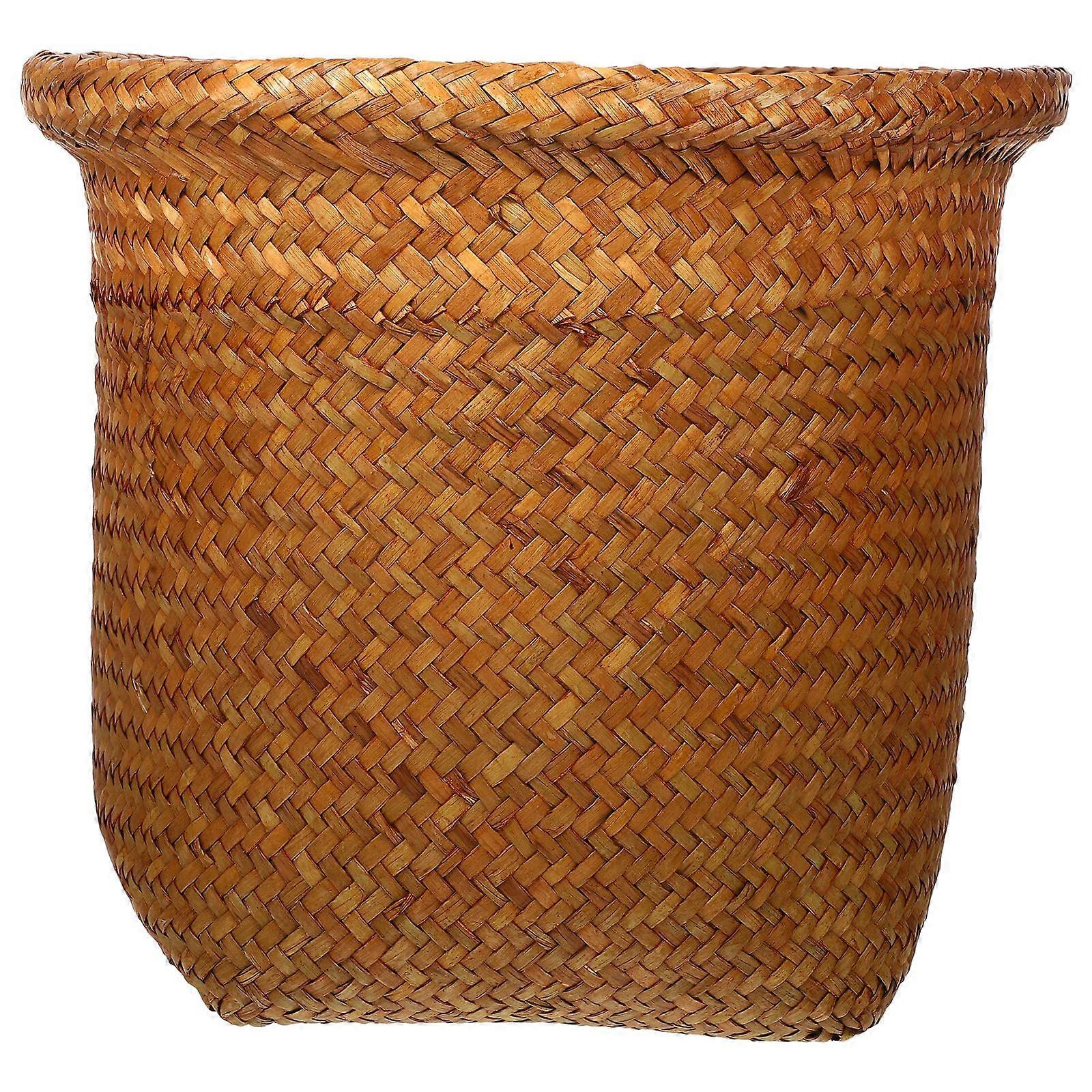 Handmade Basket Sundries Container Rattan Woven Basket Multipurpose Storage Basket