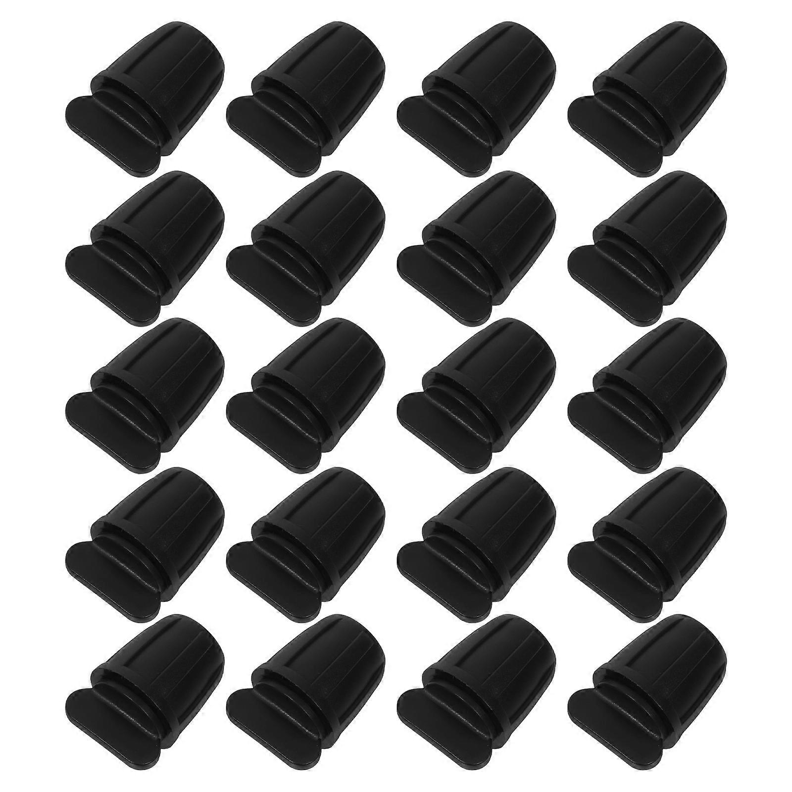 Round Plug for Pipe Use with Durable POM Material Black Color 20 Pieces Fit Water System Tightly