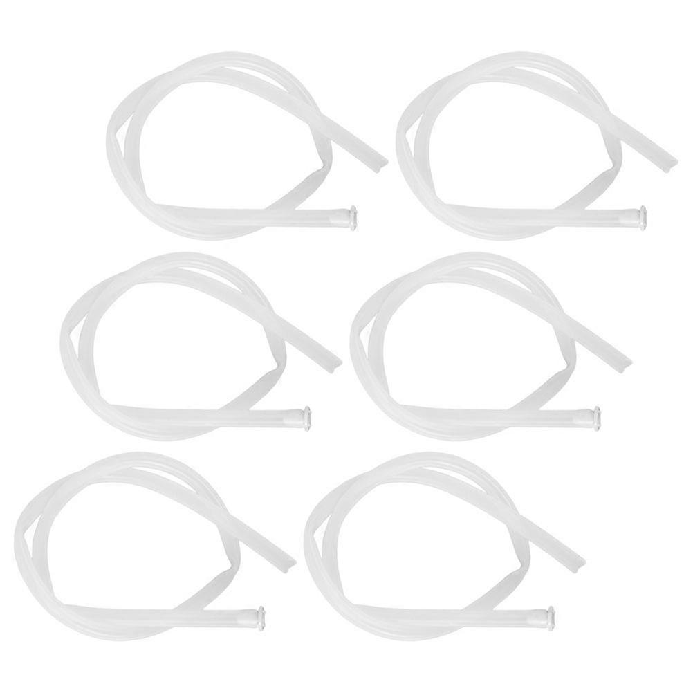 Electric Suction Pump Hose Cylindrical Shape Durable Material For Home Office Travel Lightweight Design 6Pcs