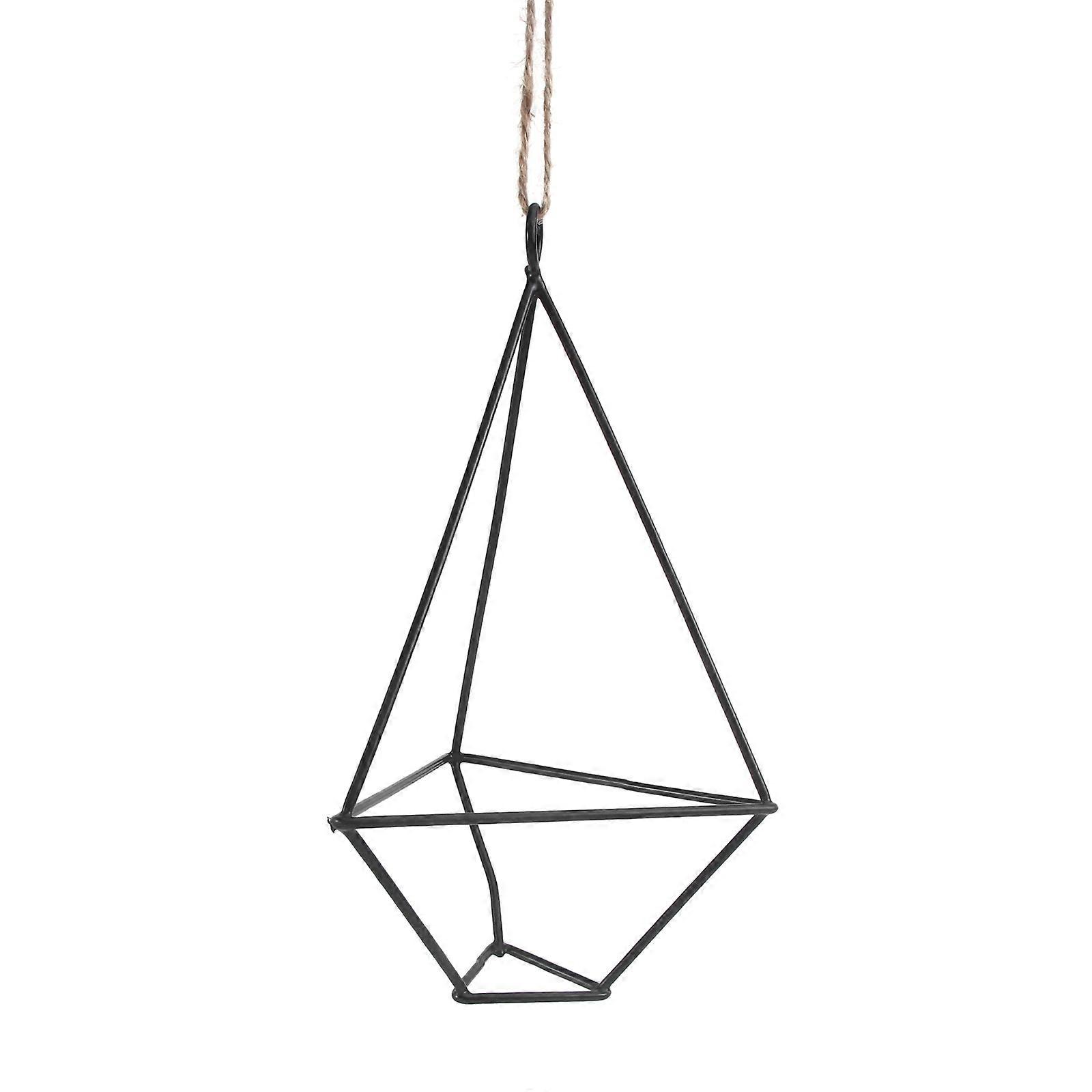 Metal Raised Flower Stand Geometric Shape For Plant Enthusiasts Office Decor 1Set