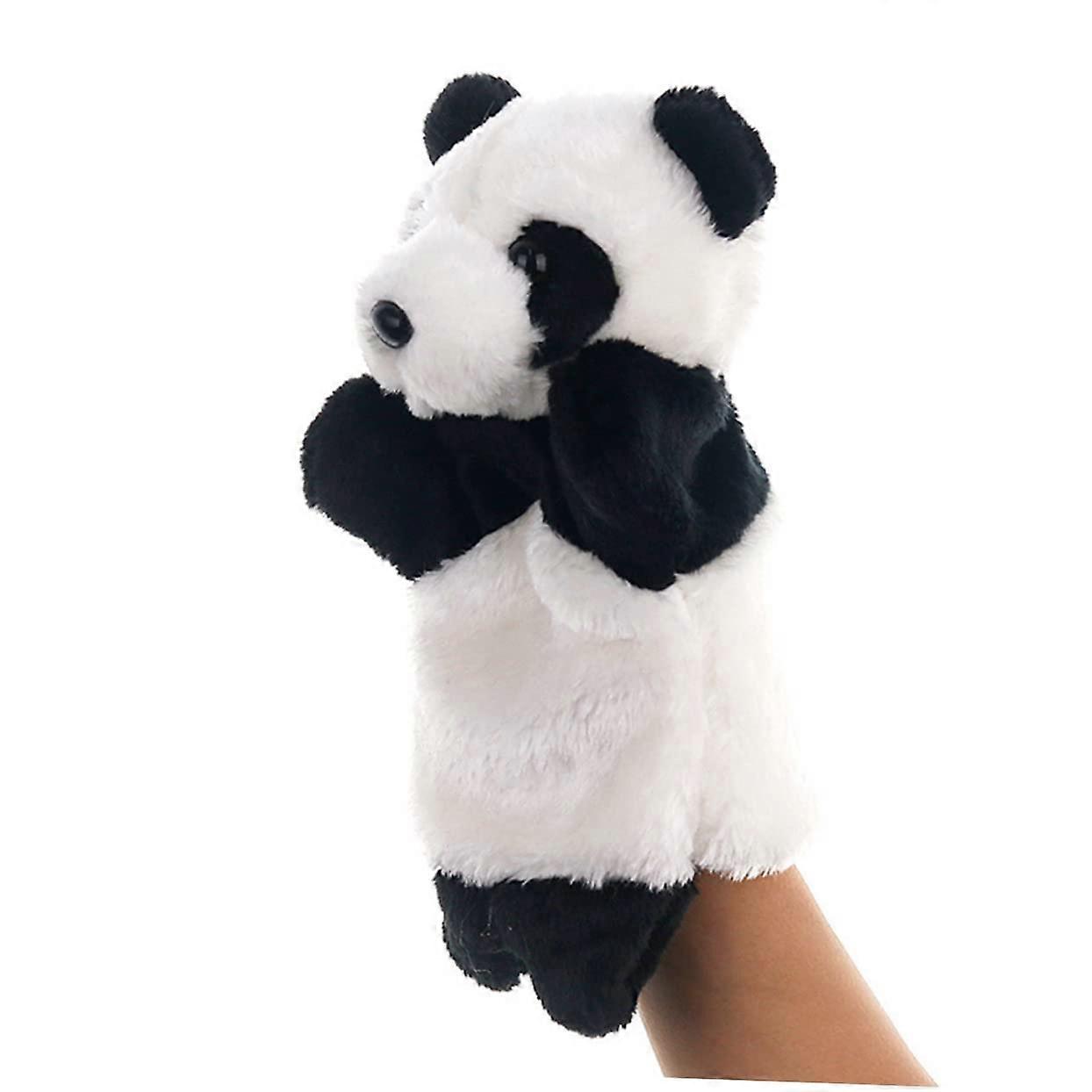 Panda Handpuppe Plush Toy for Role Play and Storytelling, Soft Safe Material for Kids, Interactive Parent-Child Figure