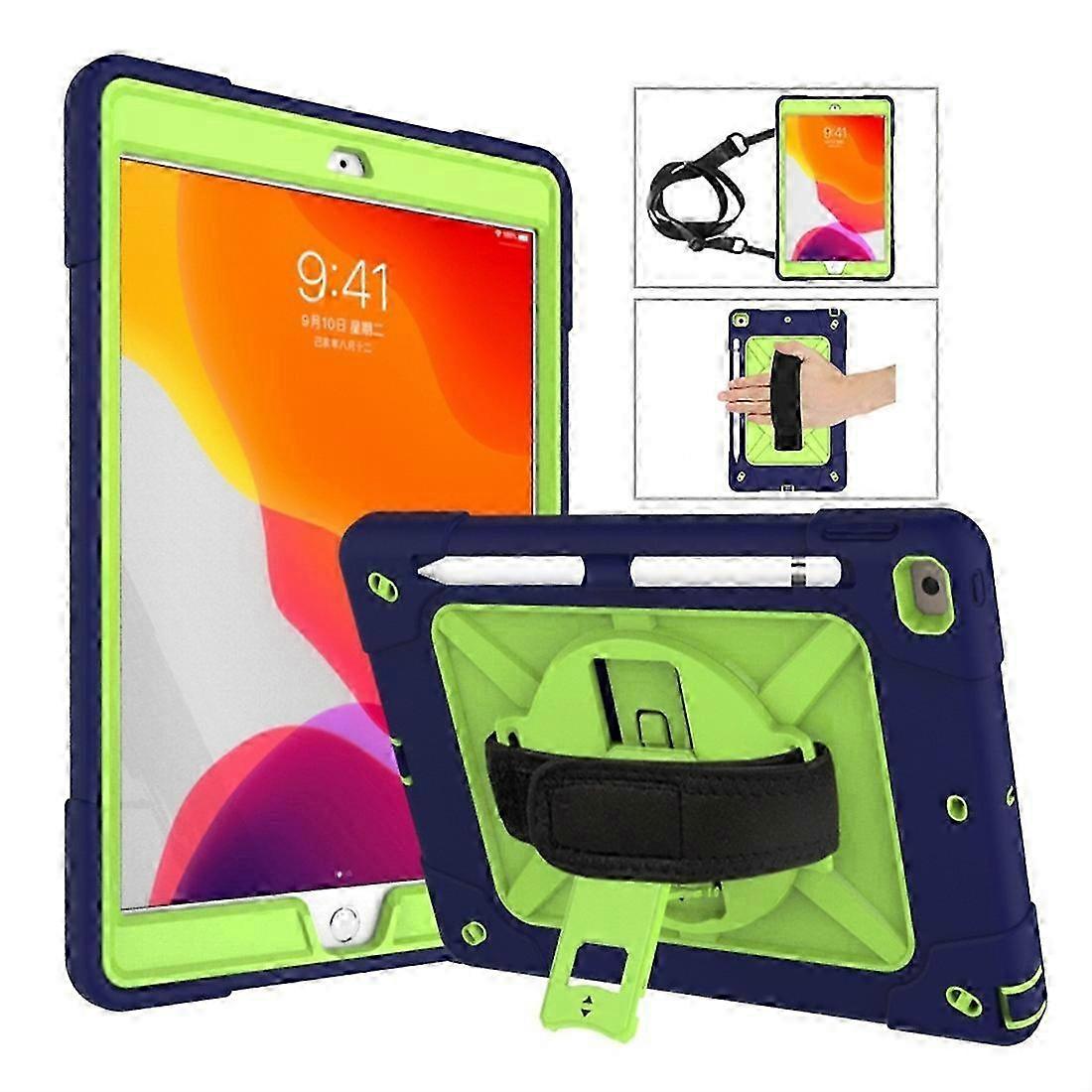 Contrast Color Silicone + PC Combination Case with Holder For iPad 10.2 2025