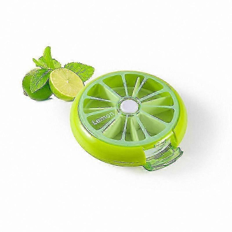 7-Day Rotating Pill Organizer Case for Travel and Medicine Storage Portable Capsule Holder Container