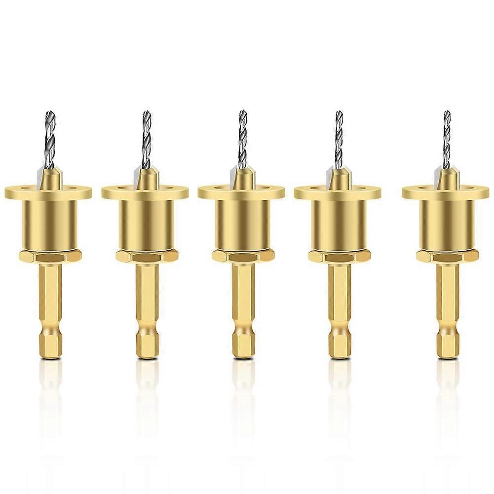 Adjustable Countersink Drill Bit With Hex Shank, Step Drill Bit, Alloy Construction, Self-Tapping Screw Included