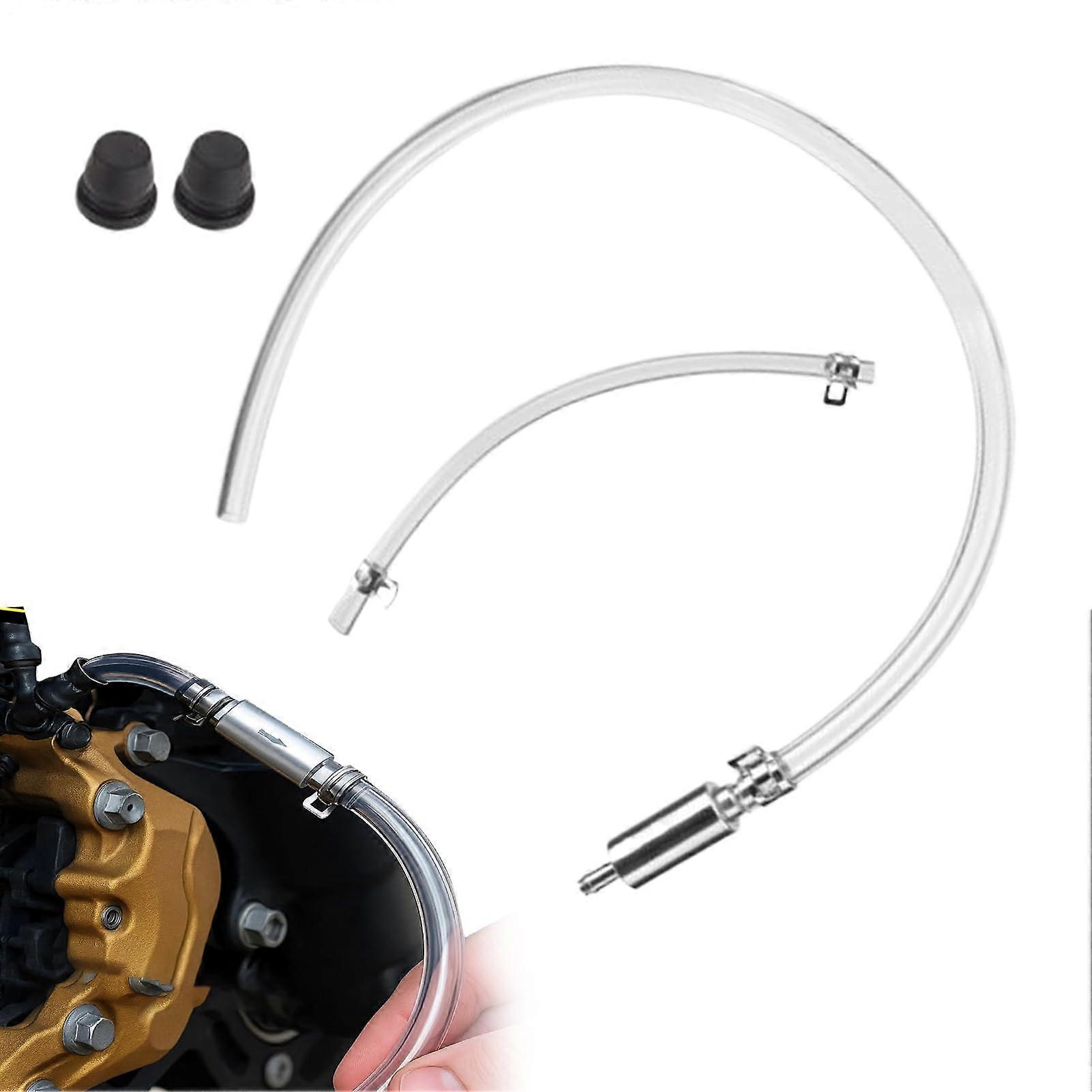 Brake Bleeding Hose Set with One-Way Check Valve for Motorcycle Clutch Fluid Hydraulic System Repair Tool