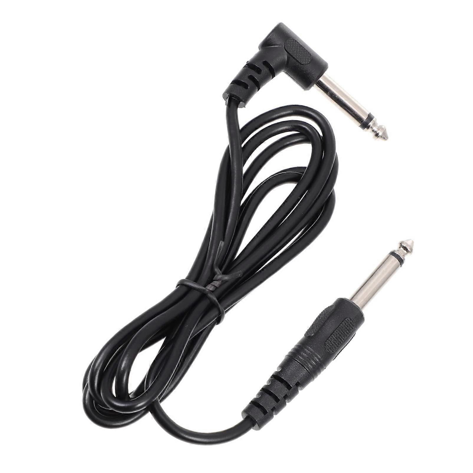 3 Pieces Guitar Cables Universal Audio Connection Cable for Guitar and Speaker Durable and NoiseReducing Black