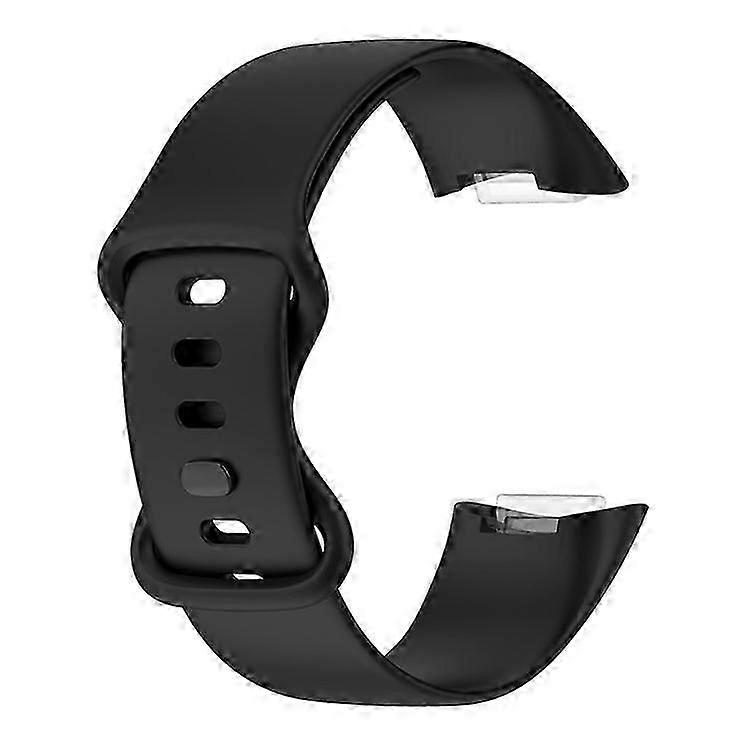 Soft Silicone Adjustable Replacement Watch Band For Fitbit Charge 5 With Solid Color Options