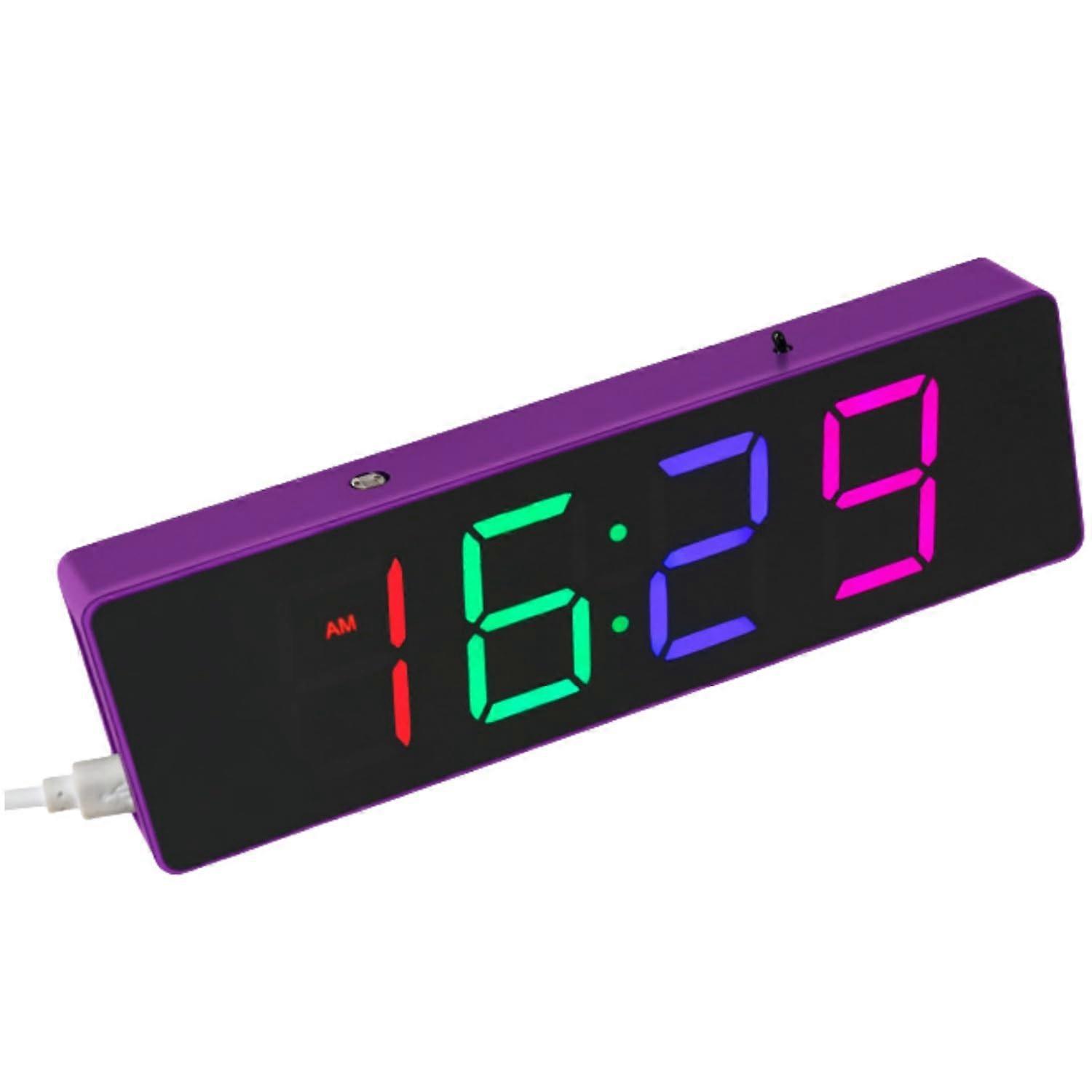DIY Soldering Practice Kit Digital Alarm Clock Soldering Kit 4-Digit Display RGB Color Modes Electronic Soldering Project