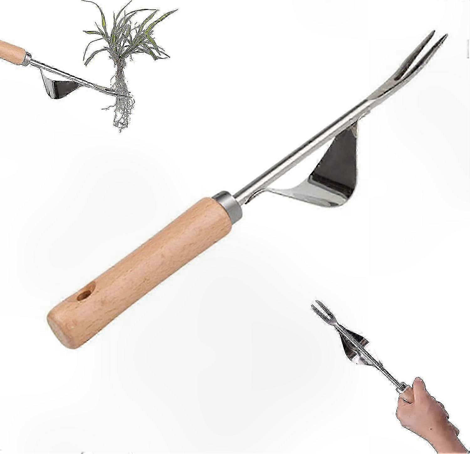 Garden Weed Puller Tool with Long Handle for Effective Weeding on Block Paving Surfaces