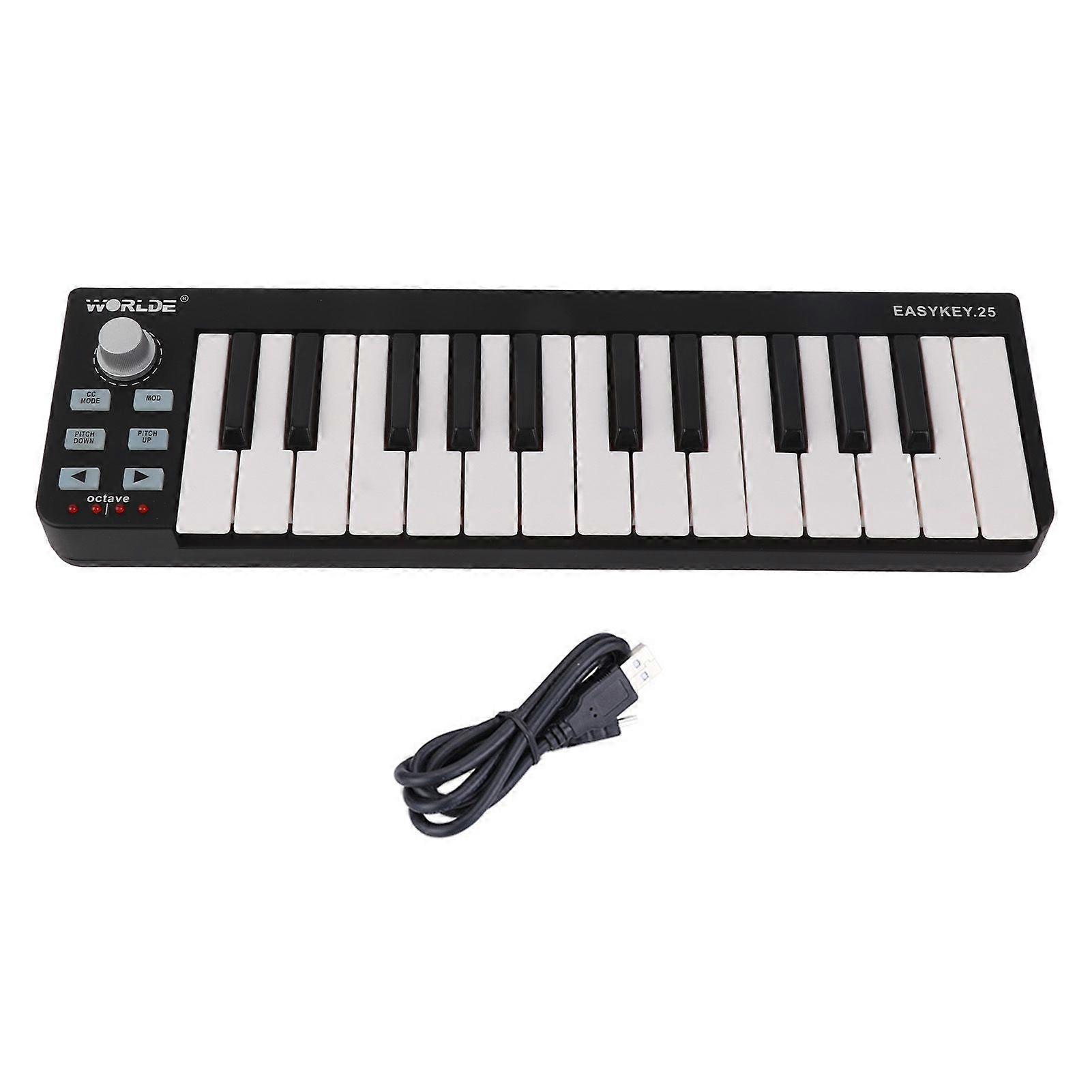 WORLDE Easykey.25 Tastiera portatile Mini controller MIDI USB a 25 tasti