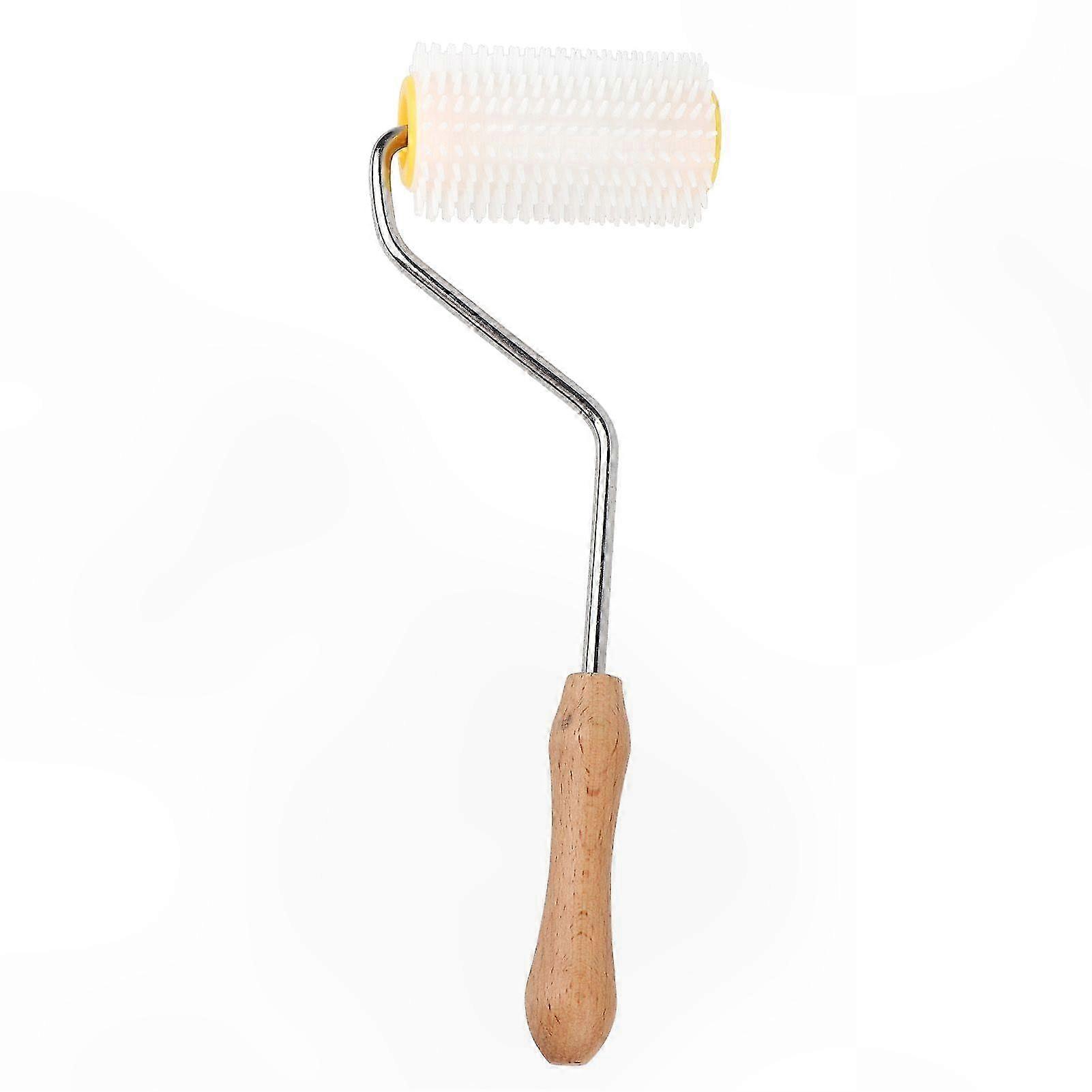 Beekeeping Uncapping Roller with Wooden Handle for Honey Extraction Tool