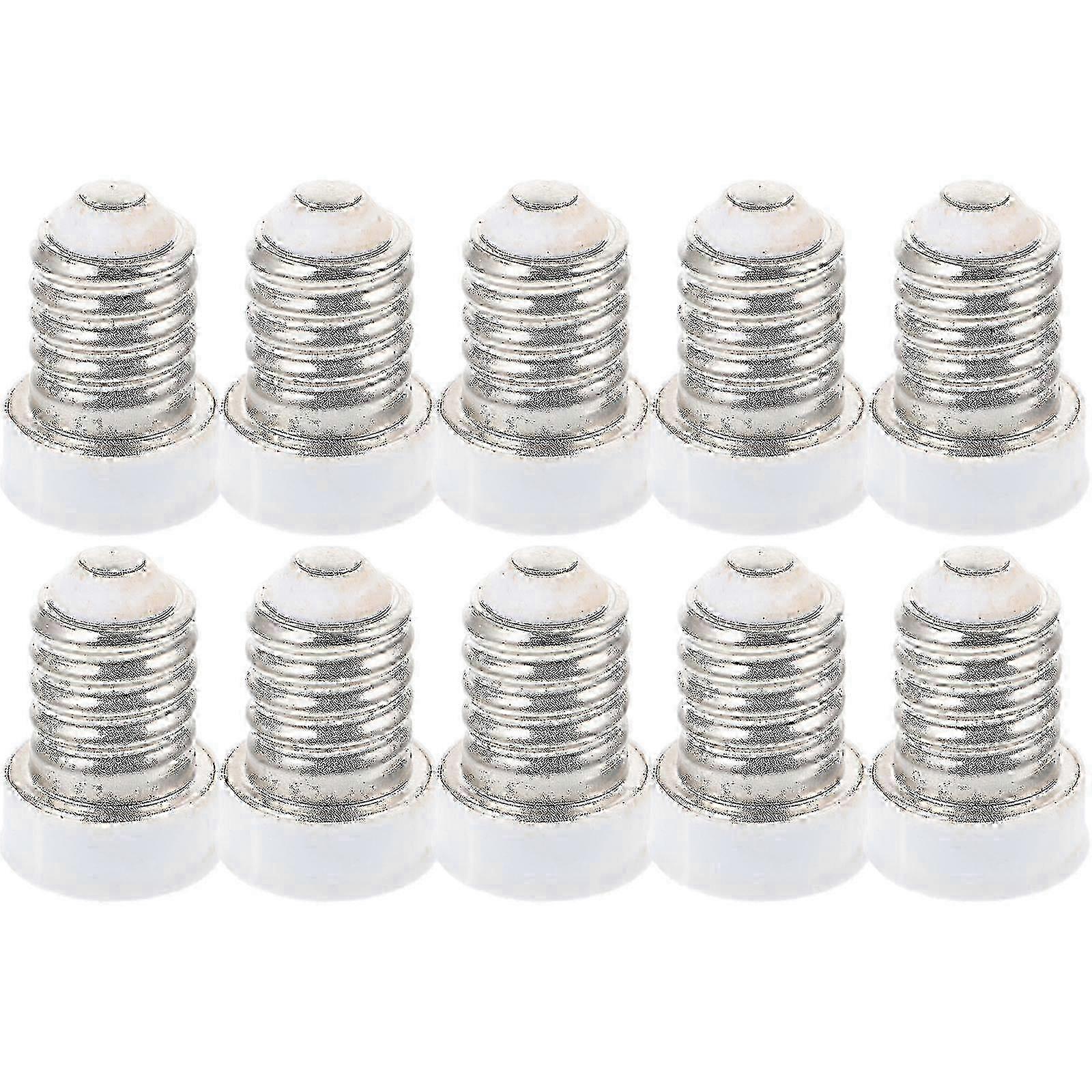 10pcs E14 to E12 Bulb Adapter Lamp Holder for Light Bulb Supply and Conversion