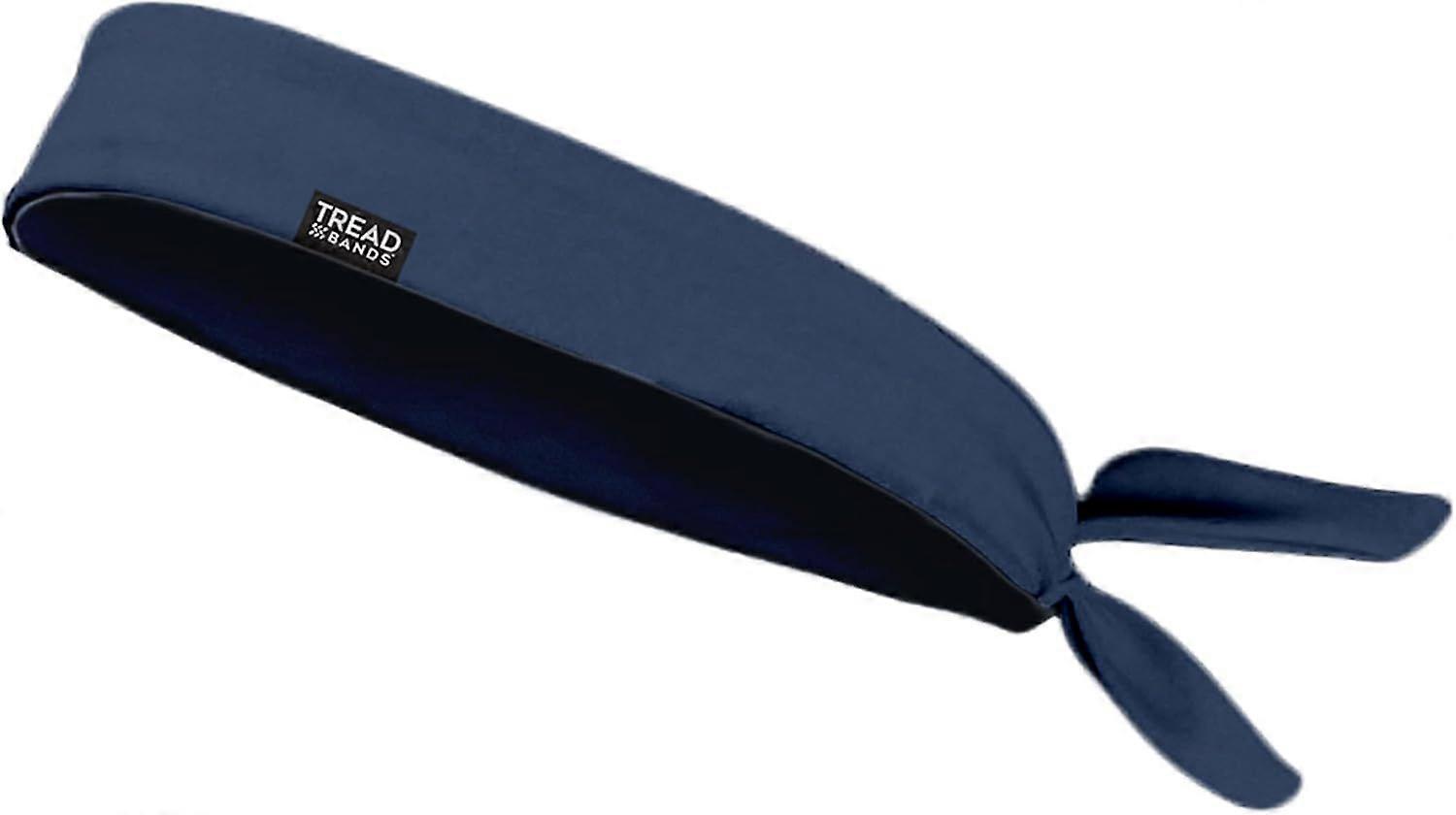 Nízkoprofilová protiskluzová čelenka s úvazy - jednobarevná (tmavě modrá)