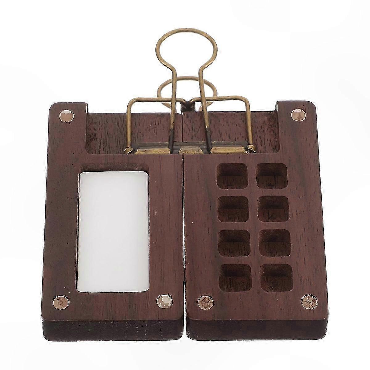 Portable Sketchbook Palette with 8 Grids for Watercolor and Gouache Painting