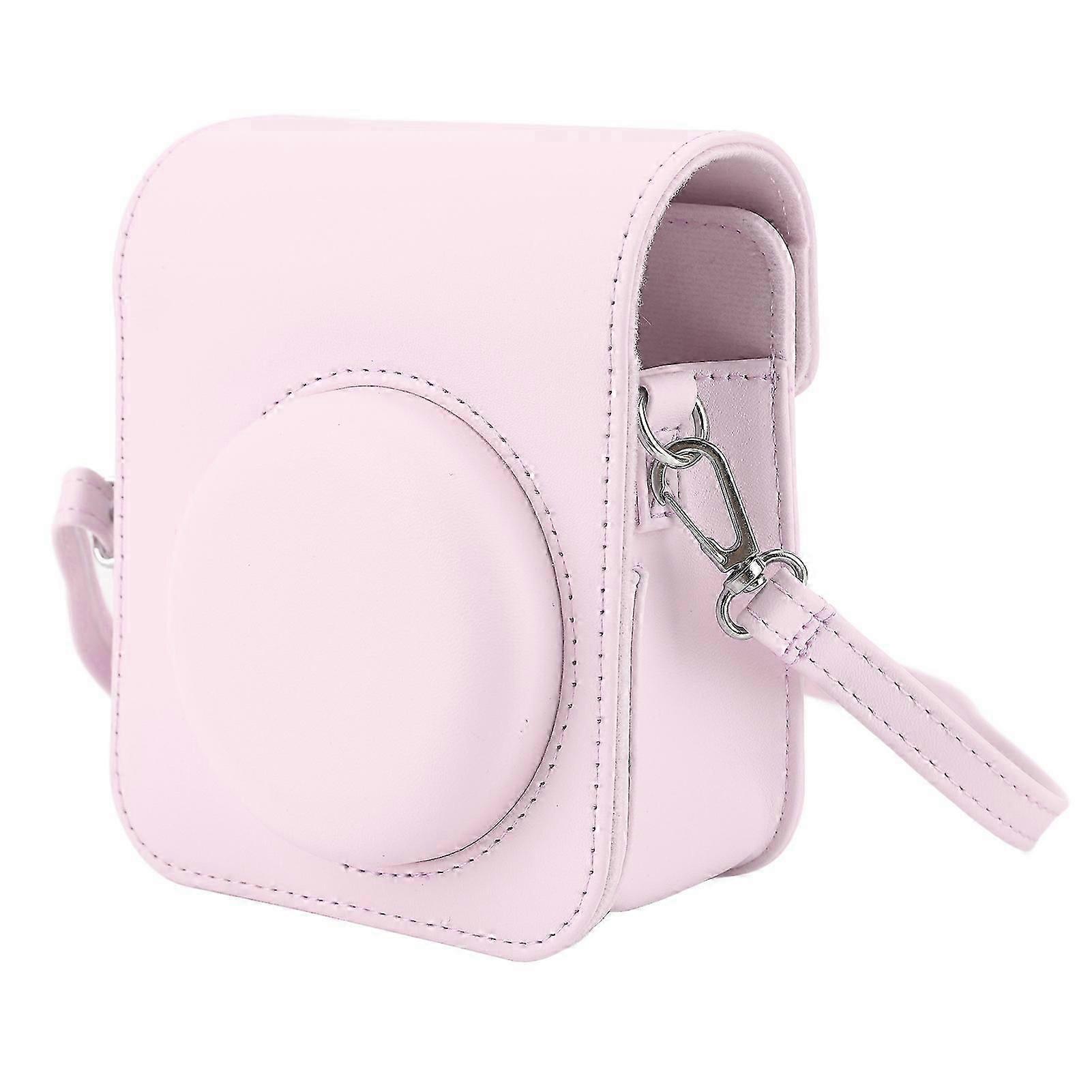 Mini Instant Camera Protective Bag PU Camera Case With Adjustable Shoulder Strap For Fujifilm Instax Mini 12 Camera