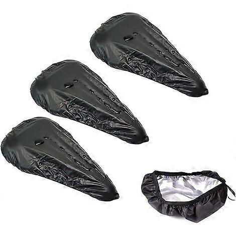 Pack Waterproof Bike Saddle Covers Elastic Protective Seat Black