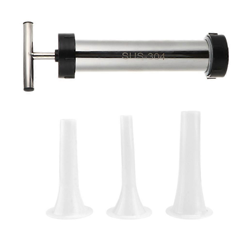 Manual Sausage Stuffer Sausage Filling Tool with Stainless Steel 1Set