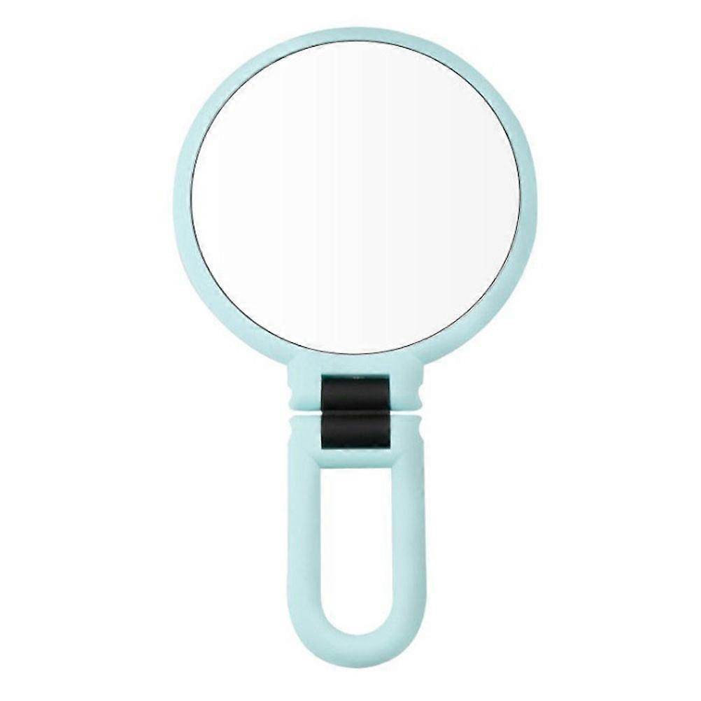 Cosmetic Mirror 10x for Makeup Use 10x Magnifying Round Mirror Sky Blue