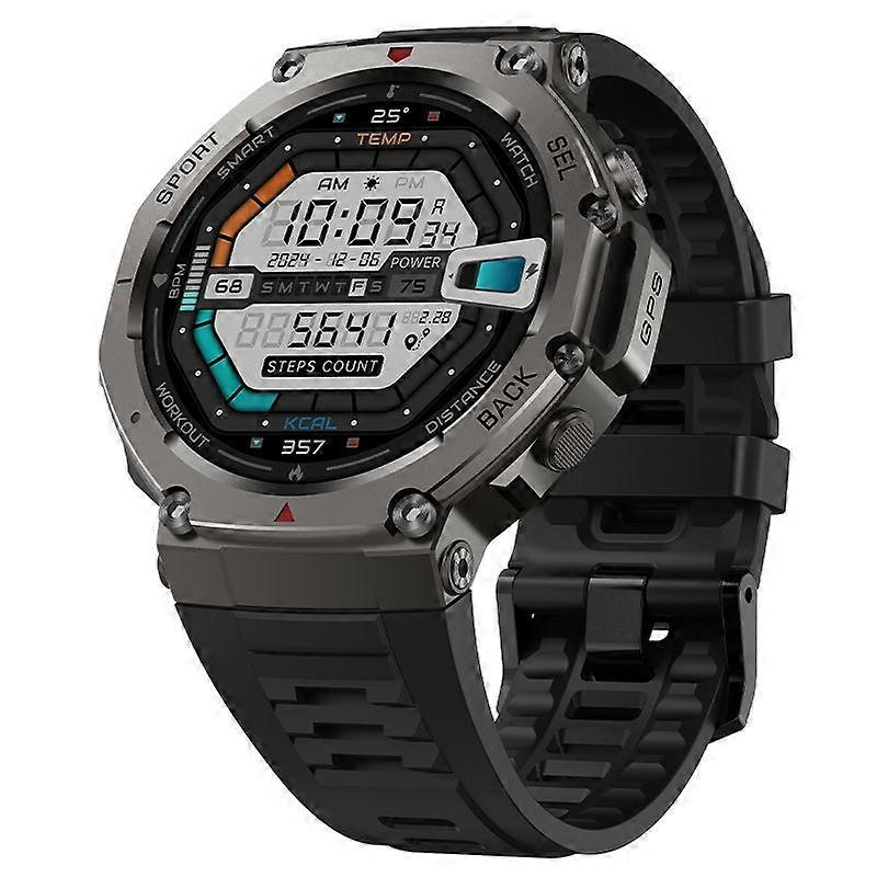 Smartwatch DM58 GPS 5ATM Waterproof AMOLED Display Sports Watch Chronus with Sleep Tracking (Chronus Black)