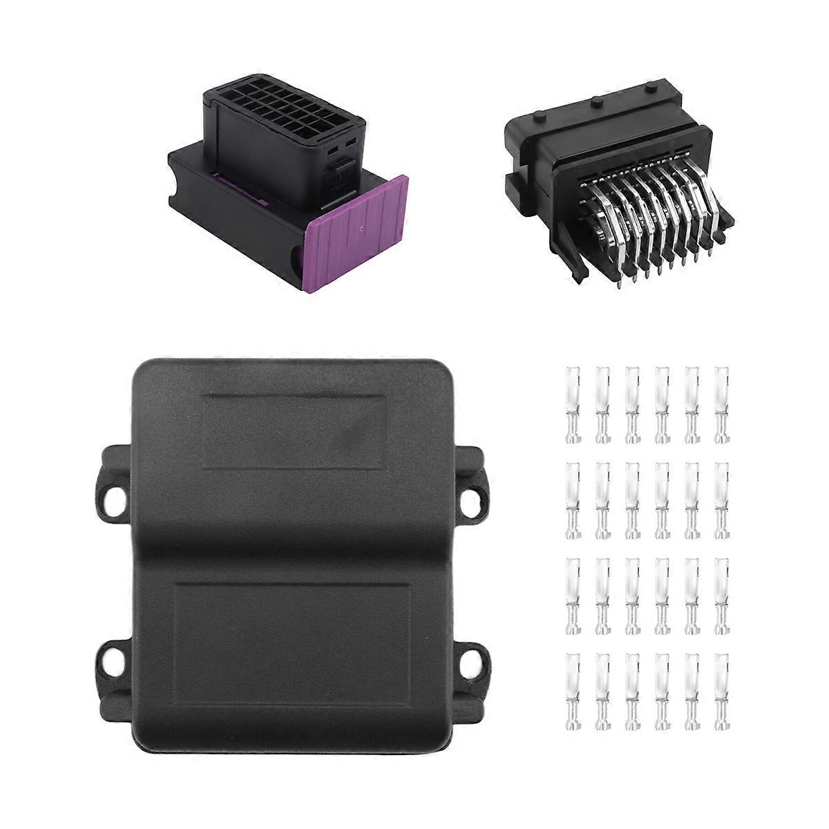 24Pin ECU Circuit Board Connector Matching Aluminum Alloy Shell Automotive Motor Car Controller