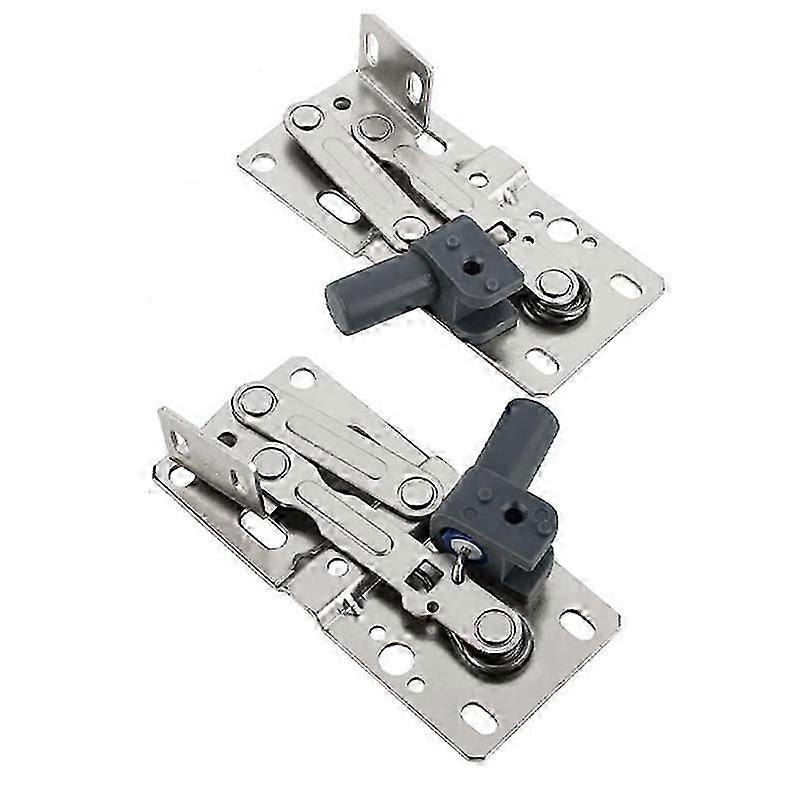 Sink-front drawer hinges, 2 pack tip-out tray hardware