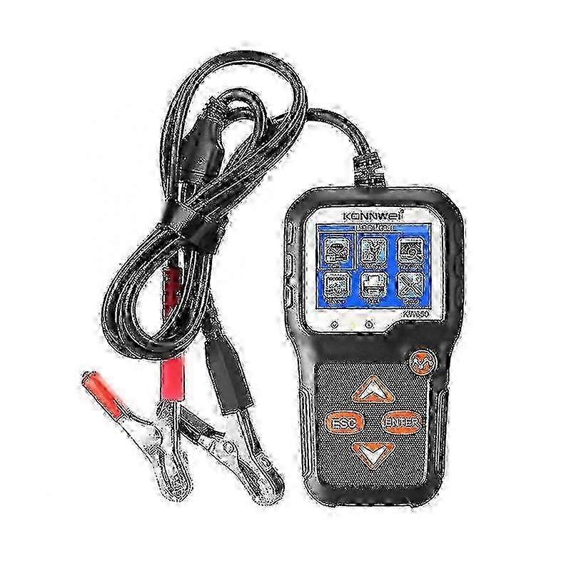 12V Car Battery Tester – Digital Analyzer for Cranking/Charging Systems (Color TFT Screen, 6V/12V)_MM2