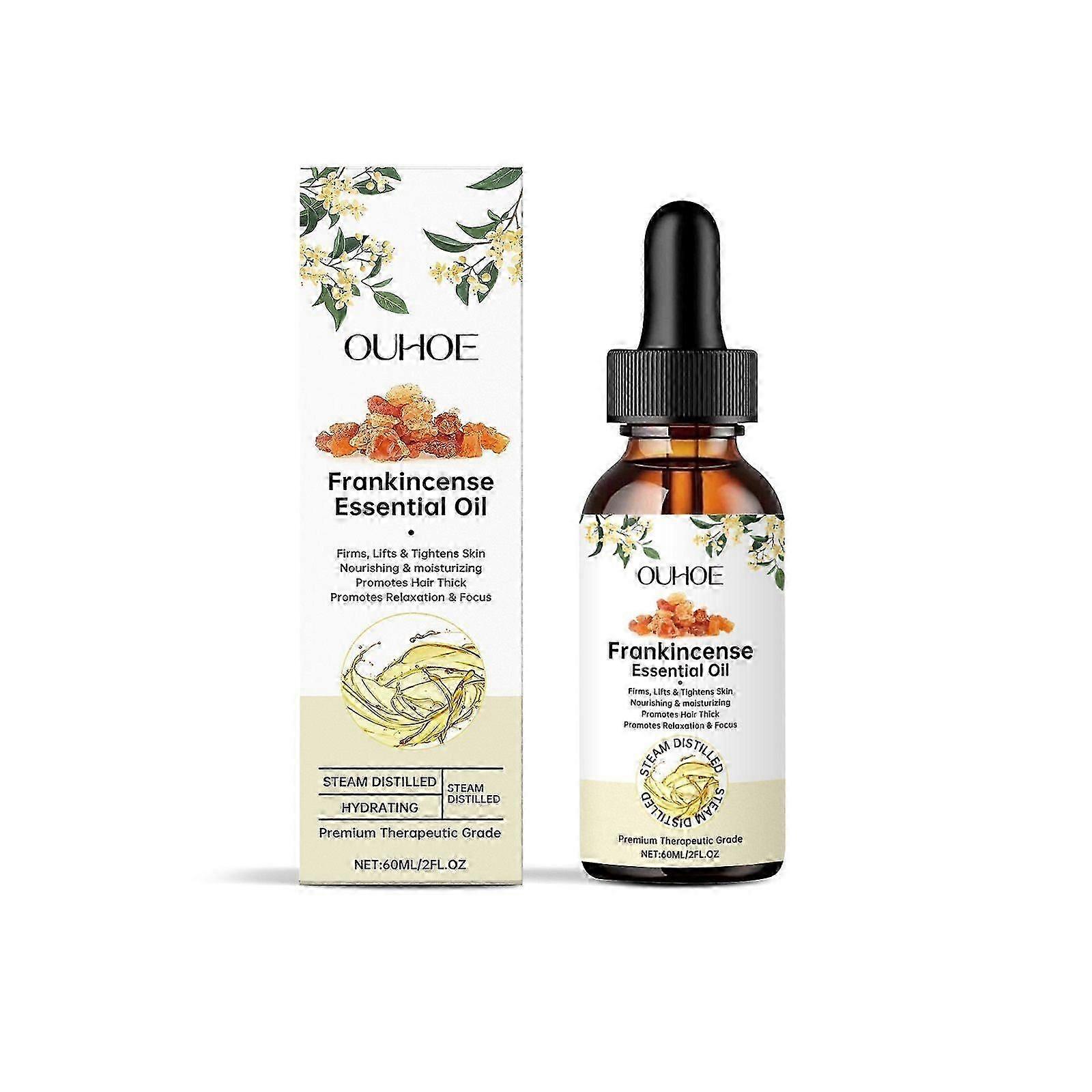 Frankincense Essential Oil, 100% Pure and Natural Frankincense Oil for Face - Firming Skin, Improves Blood Circulation, Promotes Relaxation