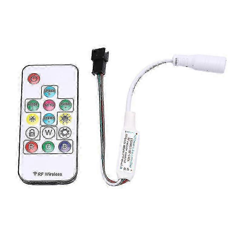 2025 14 Key Dc 5 24v Rgb Wireless Remote Controller Rf Led Controller Ws2812 Ws2811