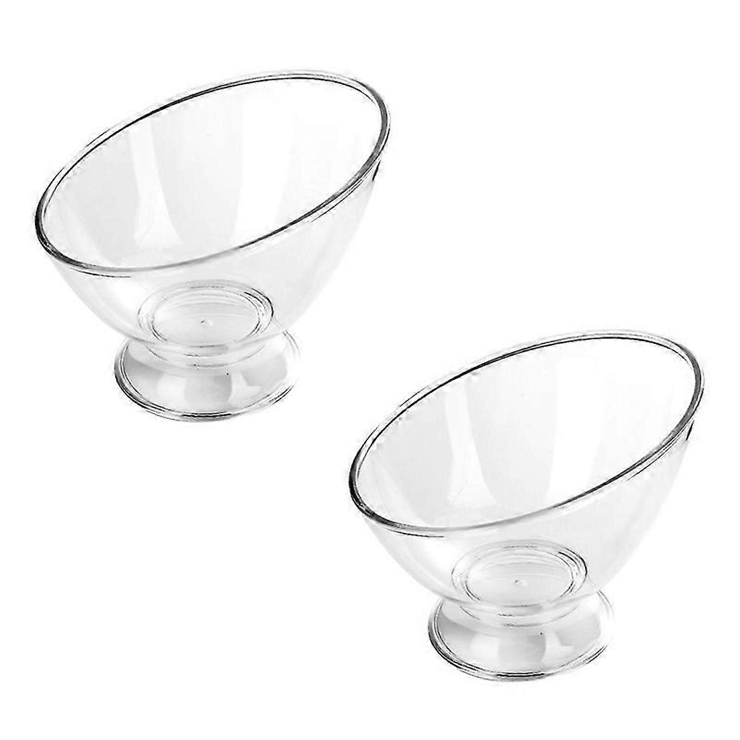 2PCS Clear Coffee Pod Holder Plastic Coffee Capsule Salad Candy Dish
