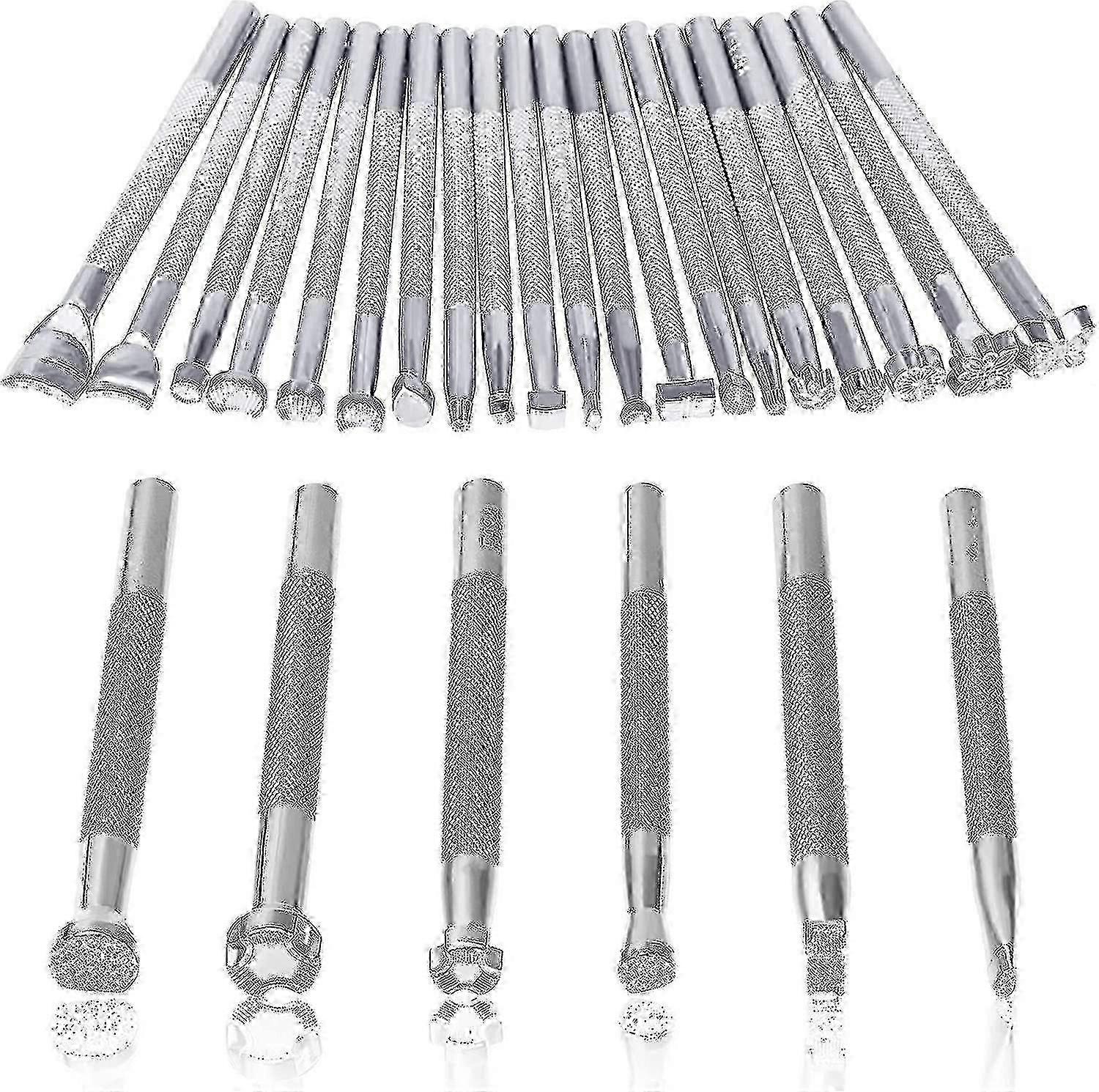2025 26 Pcs Leather Stamping Tools SetsDifferent Shape Pressing Punch SetsQuality