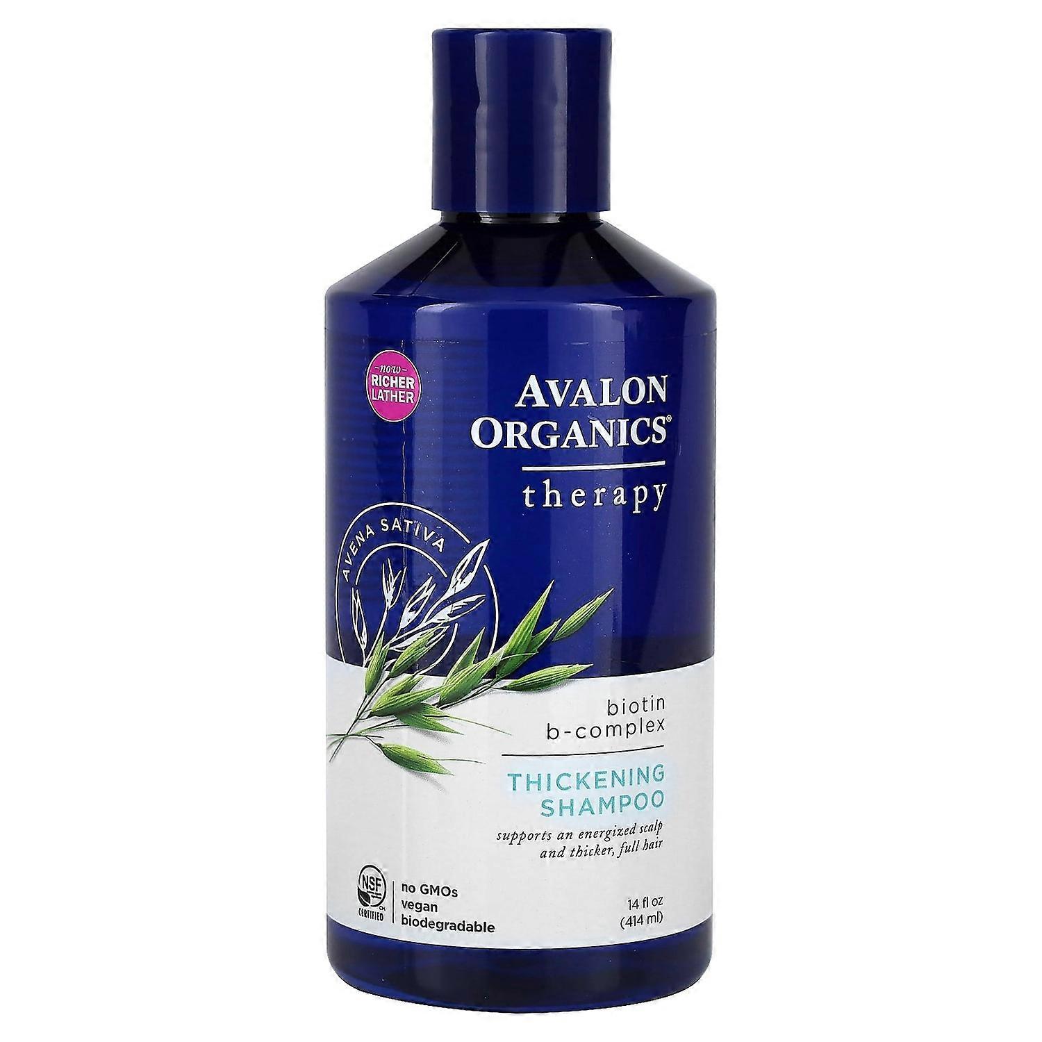 Avalon Organics, Thickening Shampoo, Biotin B-Complex, 14 fl oz (414 ml)