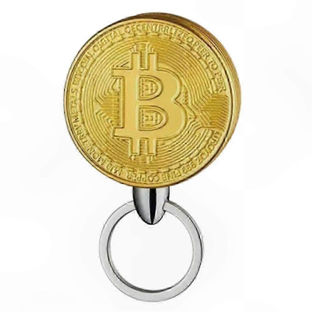 Refillable Butane Lighter Keychain for Men - Coin-Shaped Ignition Tool, Perfect Keepsake or Gift Idea