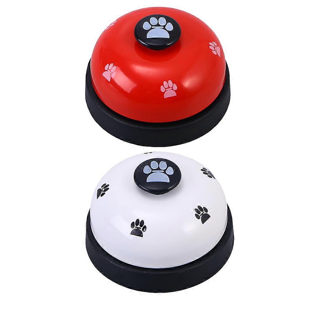 Metal Pet Dog Interactive Toy Called Restaurant Bell for Training 2Pcs