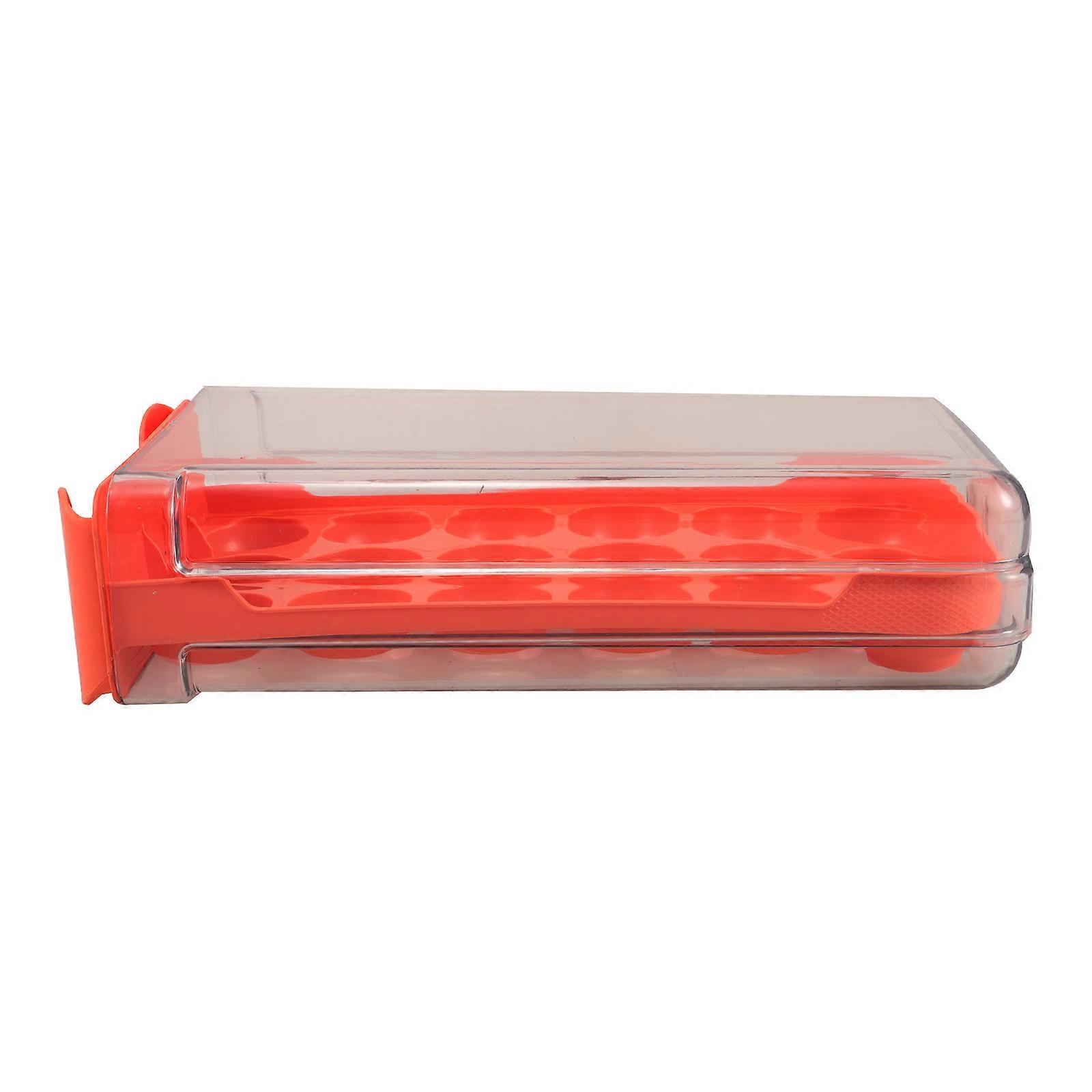 Egg Holder for Fridge Stackable Plastic Drawer for Storage 2Pcs Easy Use