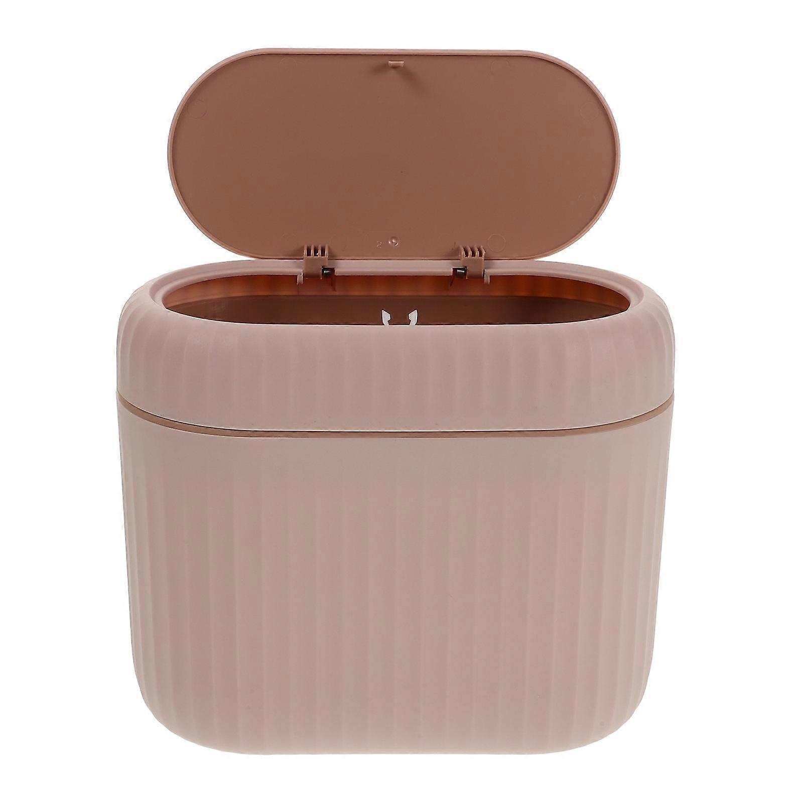 Automobile Trash Can With Lid Rectangular Shape For Car And More Space Saving Design 1Pcs