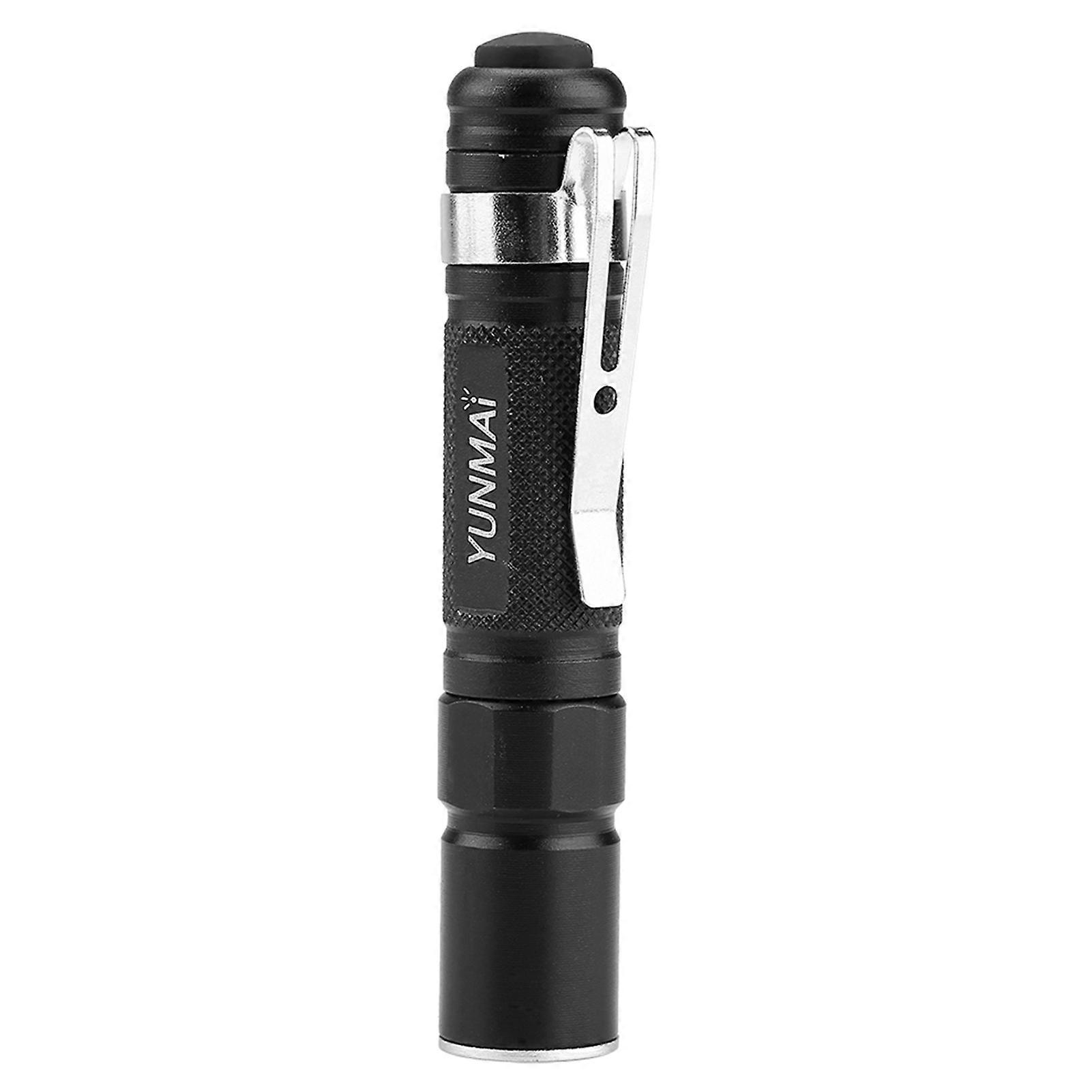 Mini Portable Clip-on LED Flashlight Telescopic Zoom for Outdoor Camping