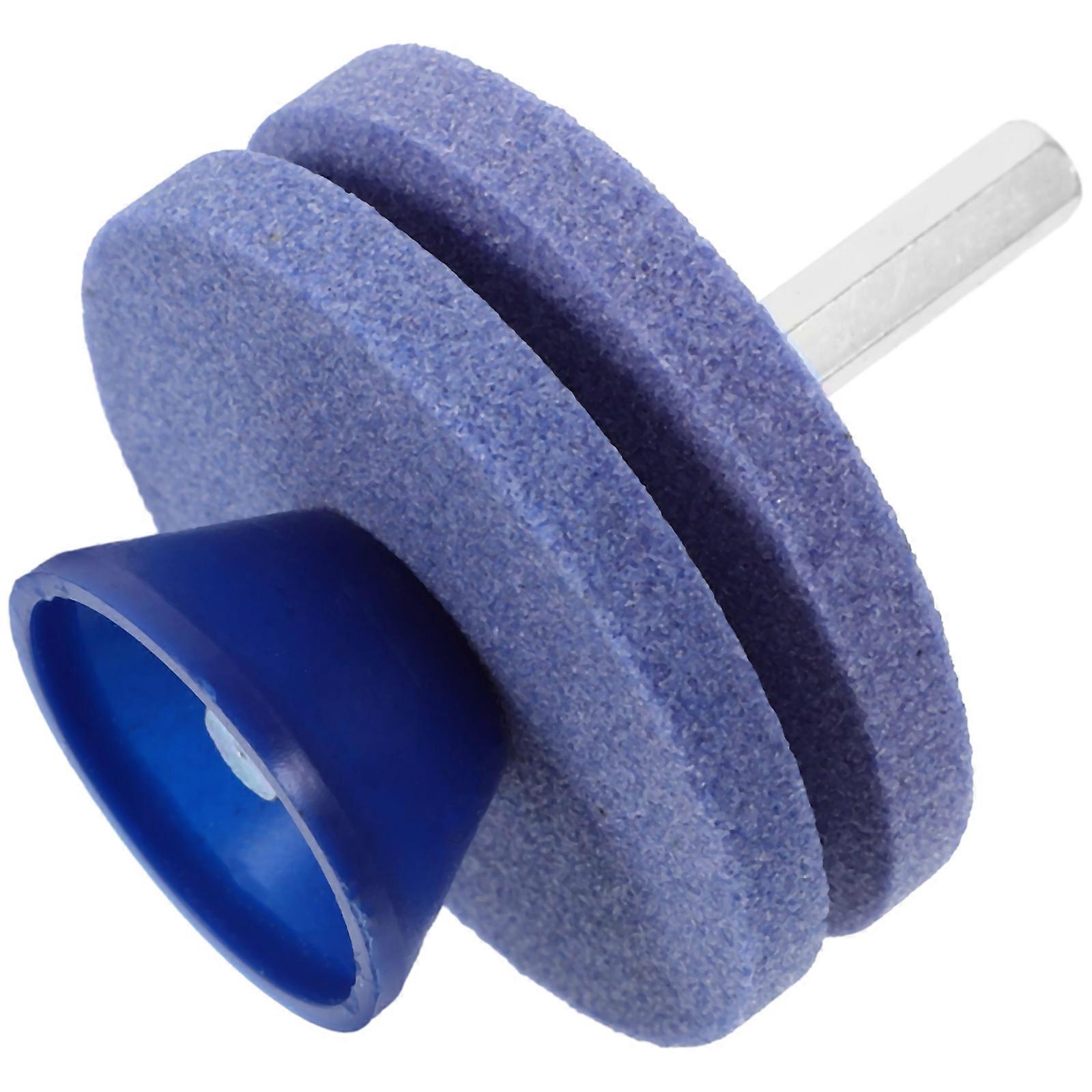 Grinding Drill Double Layer Sharpener for Lawnmower Blue