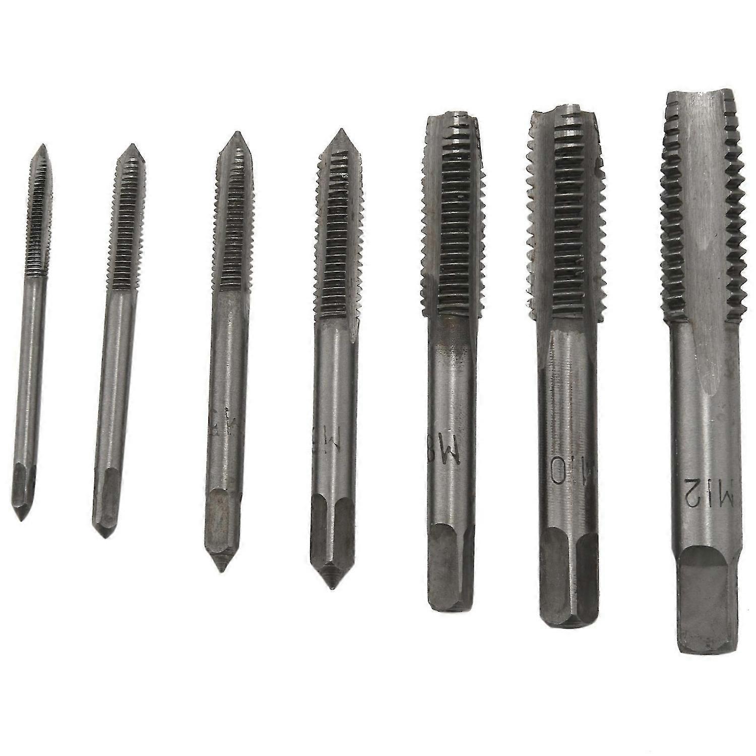 7Pcs M3 to M12 metal Hand Screw Machine Metric Drill Bit Kit
