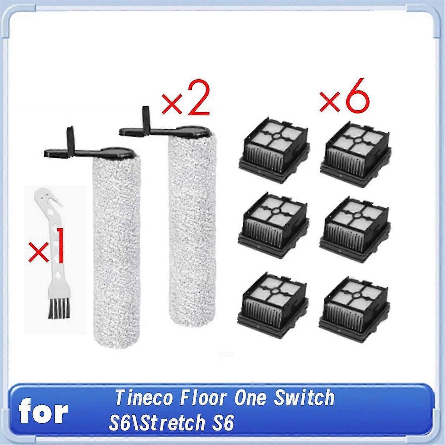 Roller Brush Filter for Tineco Floor One Switch S6