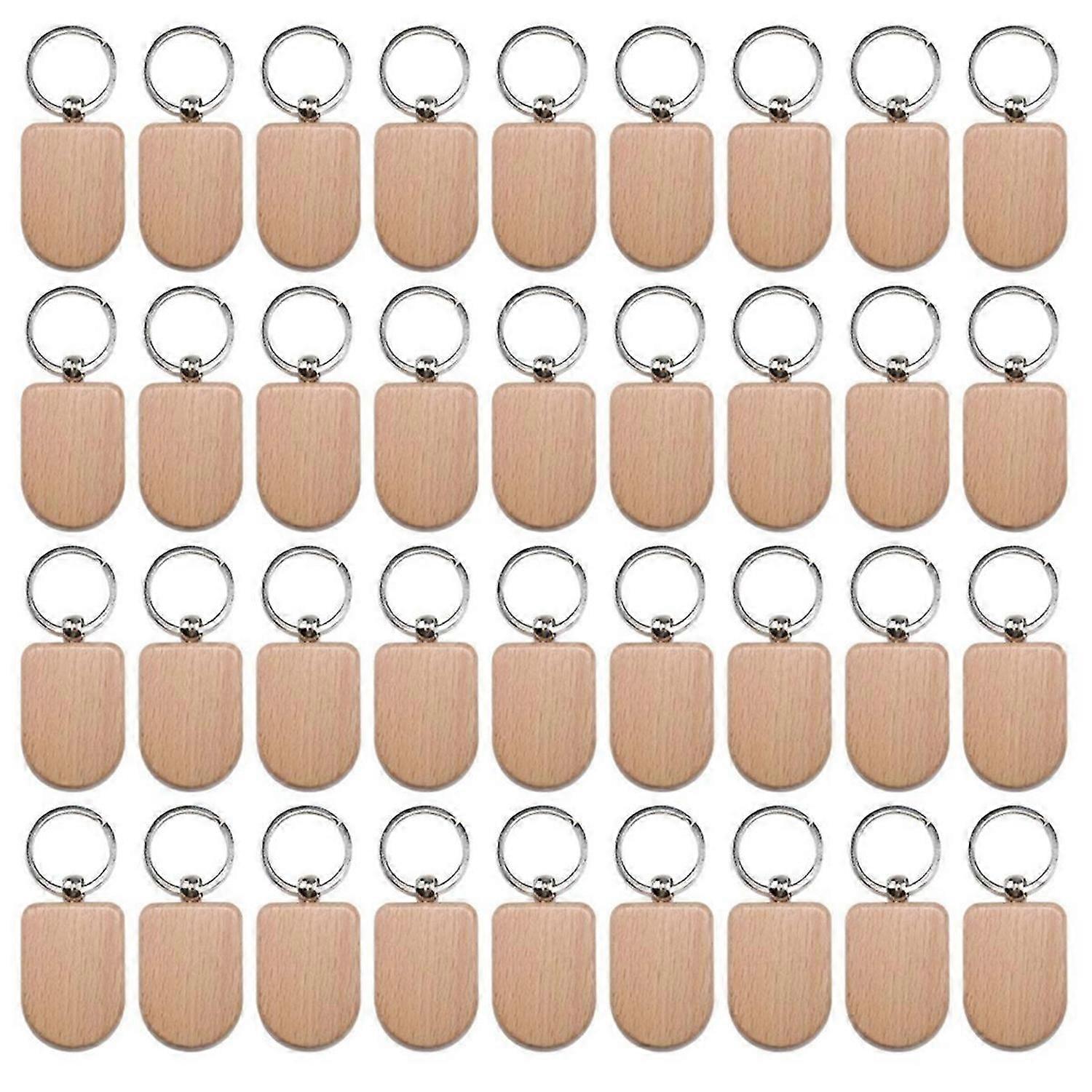 Blank Wooden Key Tag Key Engraving Blanks Unfinished Key Tags,Style 7