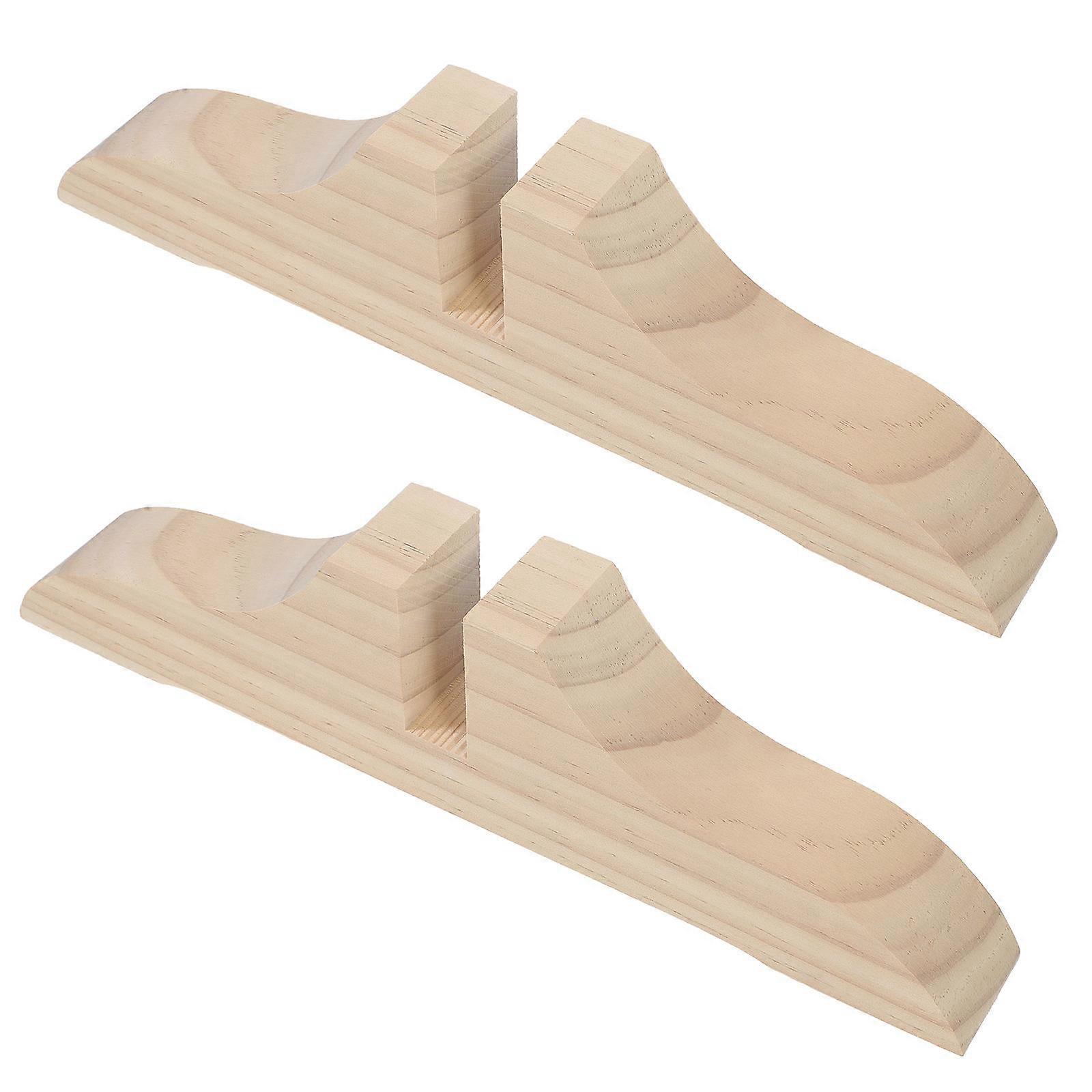 Wooden Screen Feet Divider Supply for Holding 2Pcs Thickened Divider Stand