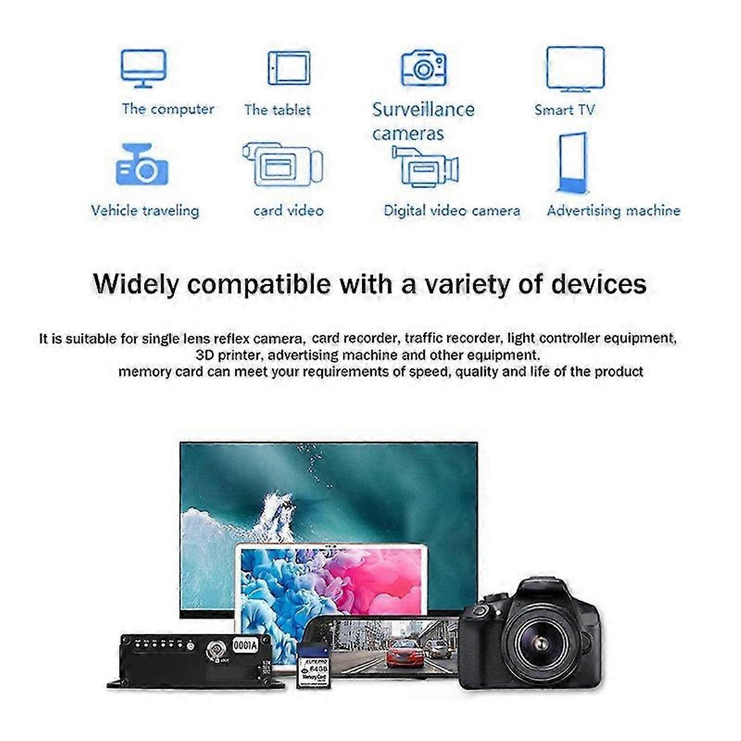 SD Card Memory Card Flash Memory Card Surveillance Camera Memory Card Recorder Memory Card for SD Ca