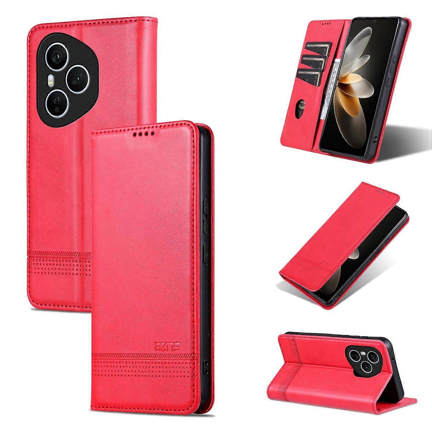 Calf Texture PU Case For Honor 400 Pro 5G Global 160.8mm