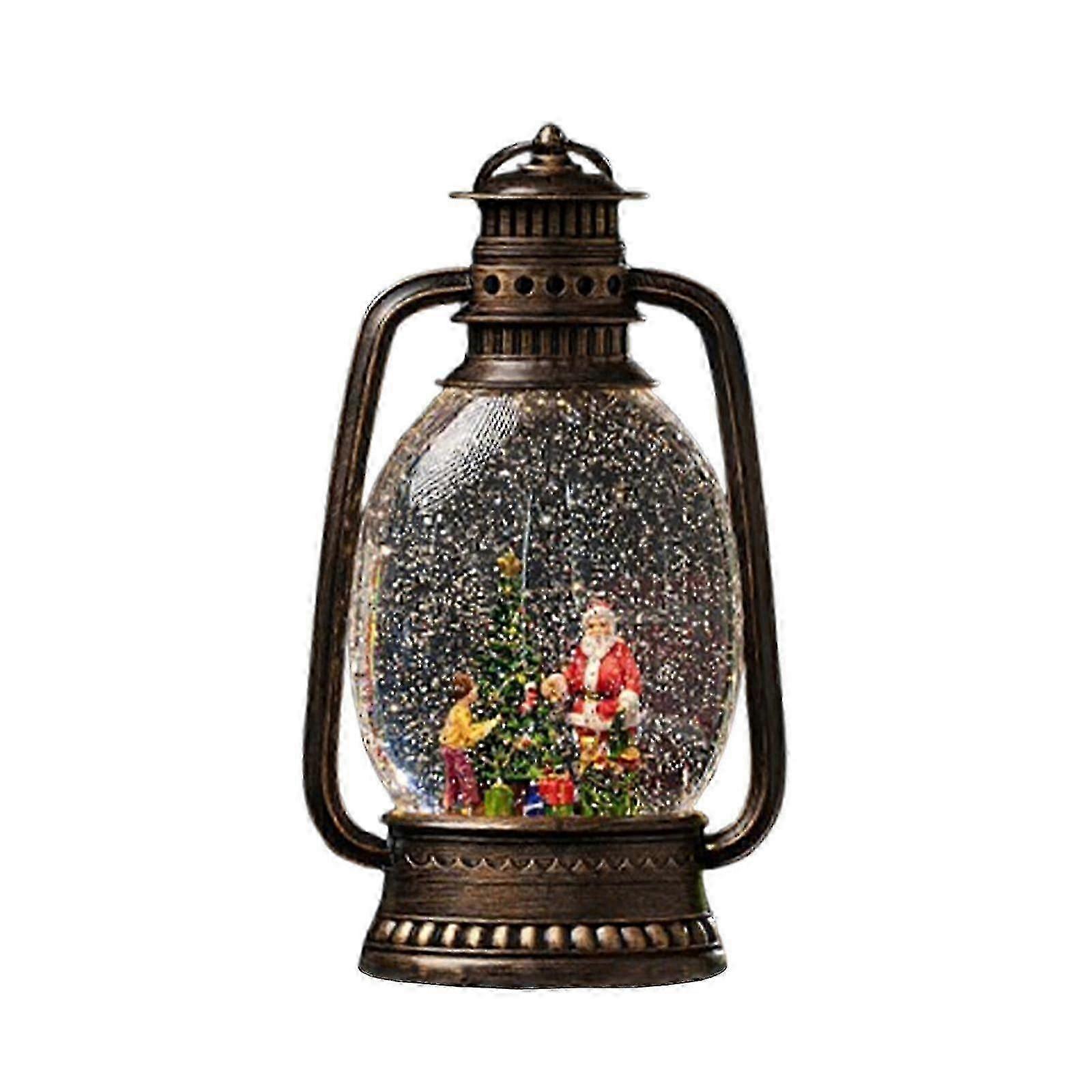Christmas Snow Globes Cute Xmas Ornament for Tabletop Farmhouse Centerpiece