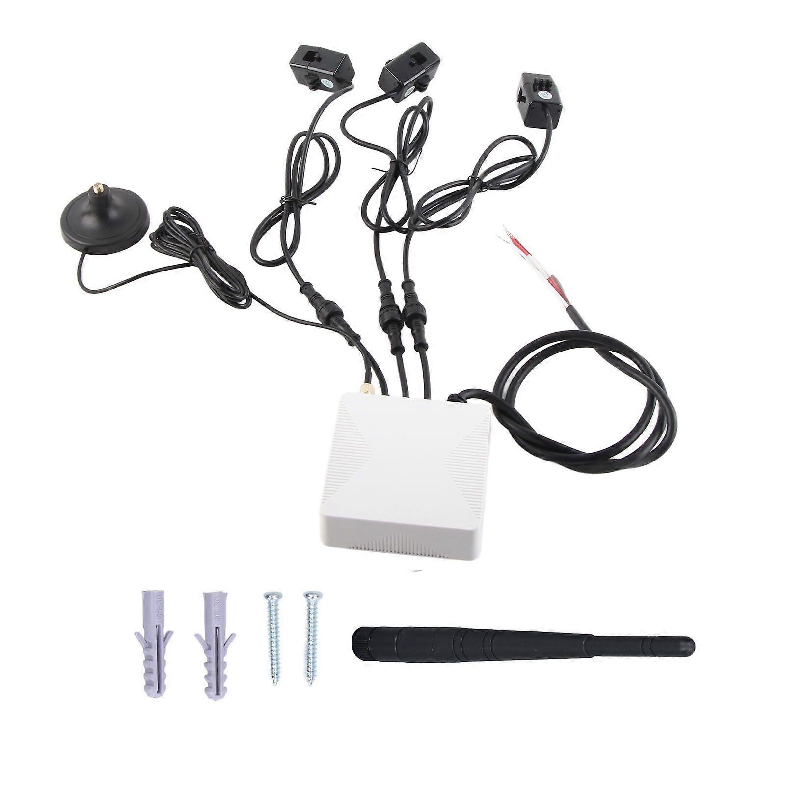 WiFi Smart Power Meter 3-Phasen-Energiemonitor 100240V mit 3 Stück 80A Sensor für zu Hause