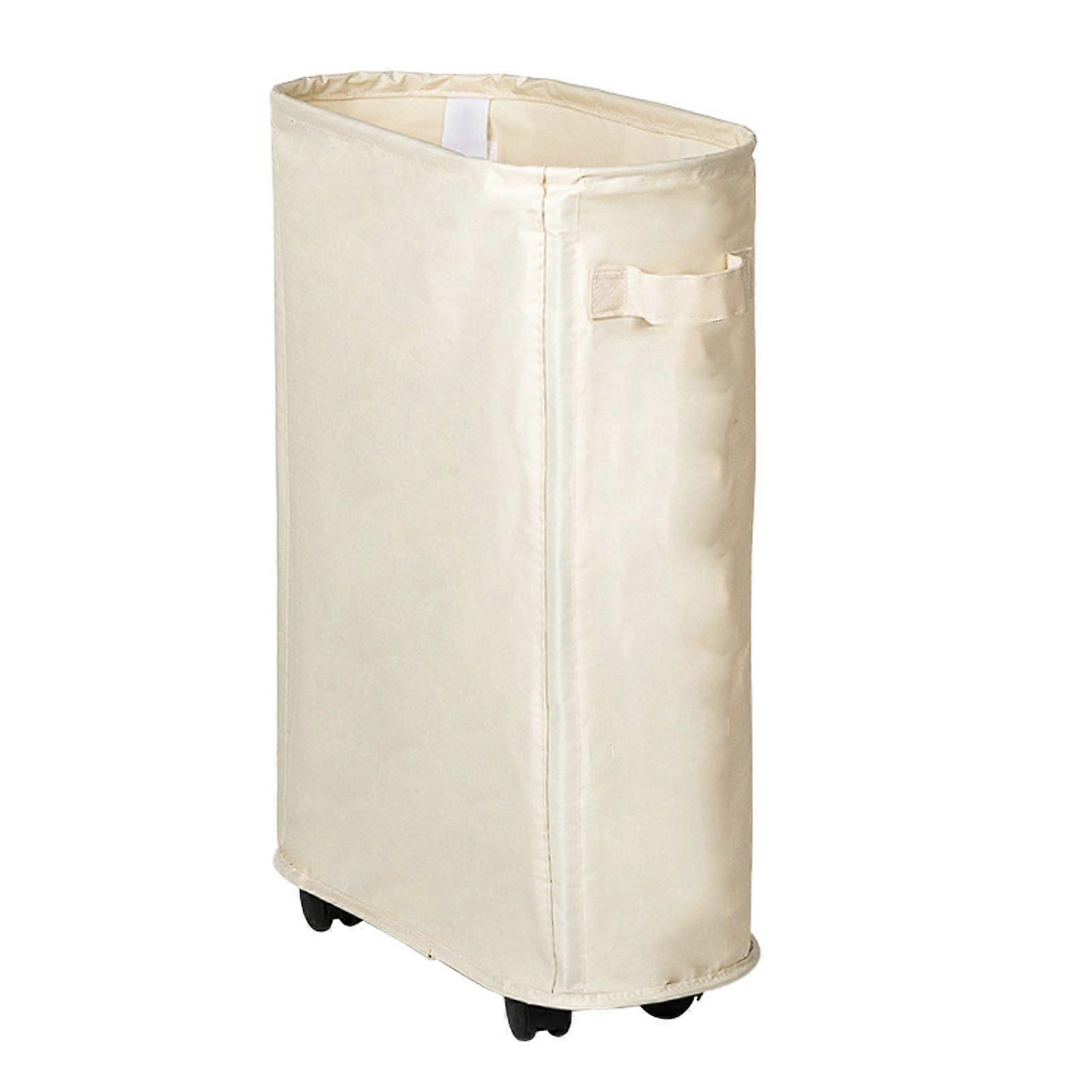 Yoga Mat Storage Basket Large Capacity Oxford Cloth Rolling Laundry Hamper with Wheels for Home