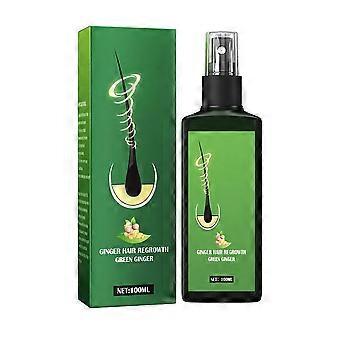Ginger Hair Growth Serum Spray Hair Growth Liquid Forhindre hårtap gjenvekst Nærende ingefær spray
