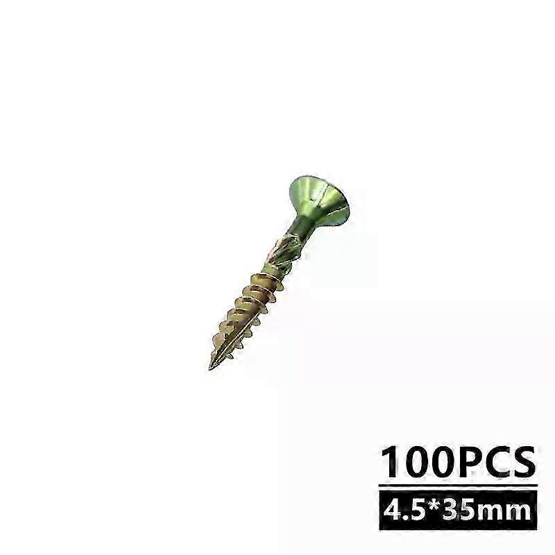 100pcs Wood Screws T25 35/45/60/80mm Flat Head Self Tapping Screws Torx Deck Screw Wood Binding Screws For Hardware