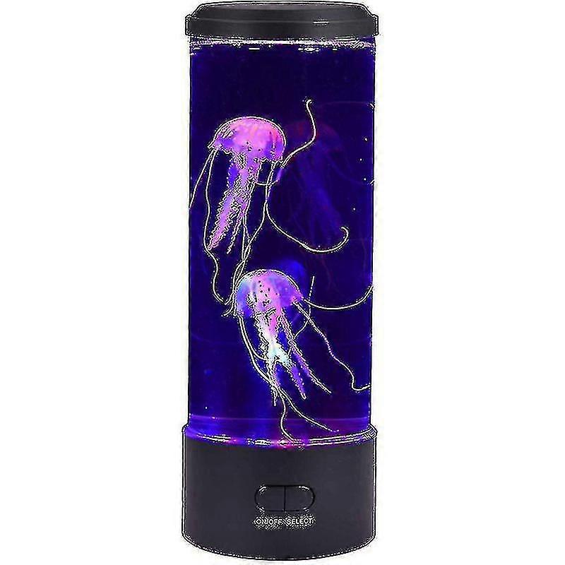 Led Jellyfish Lava Lamp Multi-color, Night Light Usb Charging, Round (hy)